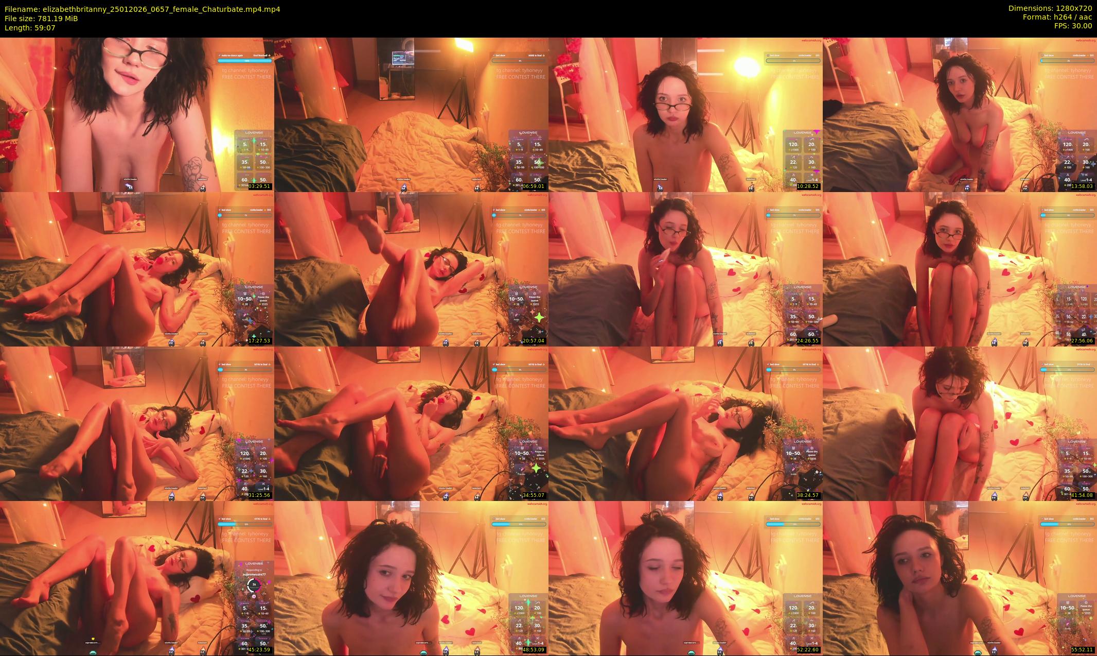 elizabethbritanny — 60 minute Chaturbate female cam show recording, 720p, Jan 25, 2026