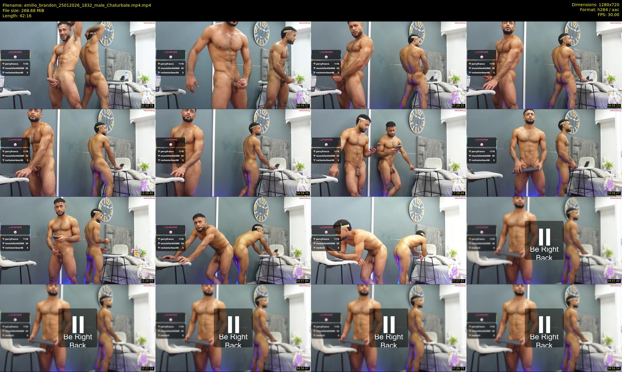emilio_brandon — 43 minute Chaturbate male cam show recording, 720p, Jan 25, 2026
