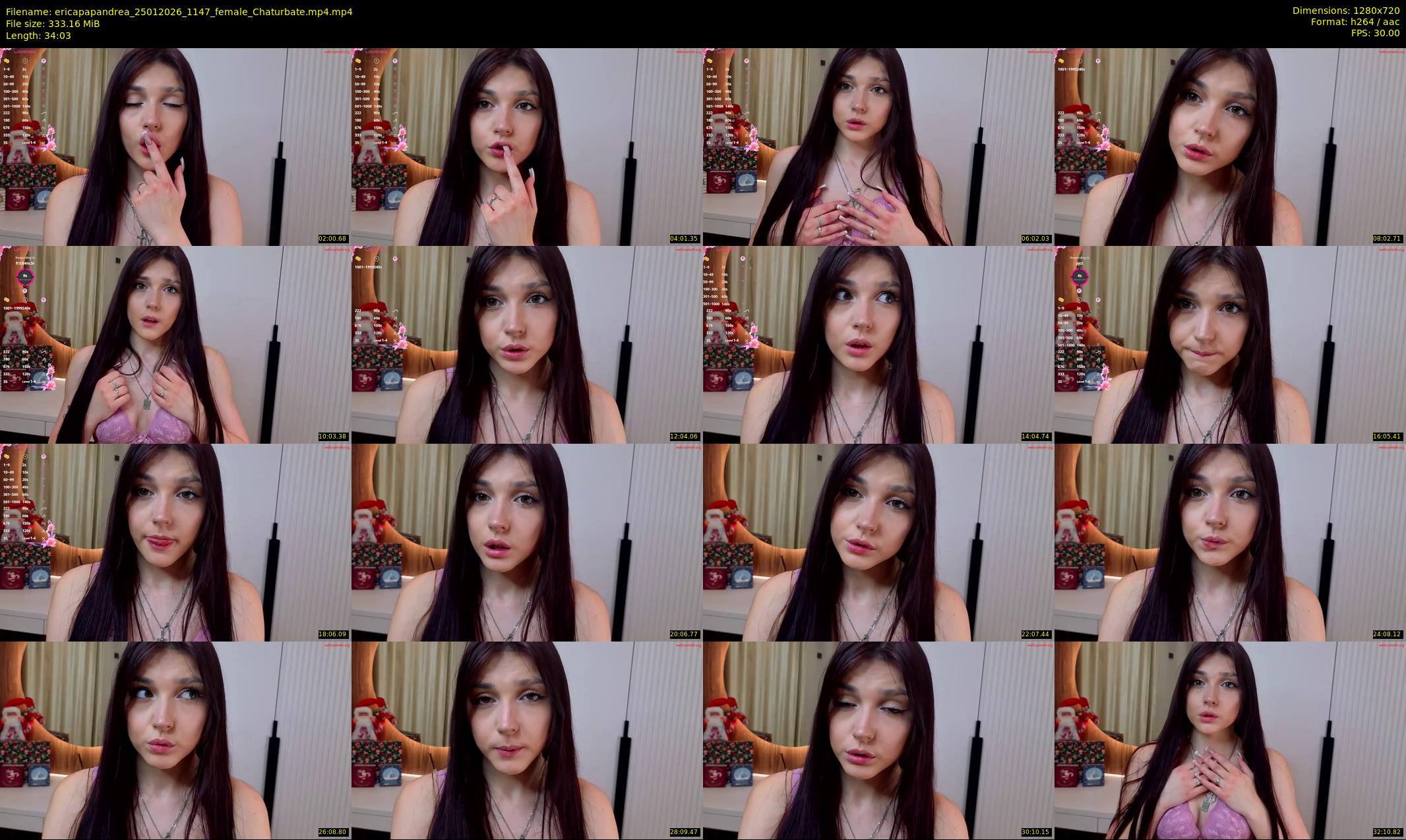 ericapapandrea — 35 minute Chaturbate female cam show recording, 720p, Jan 25, 2026