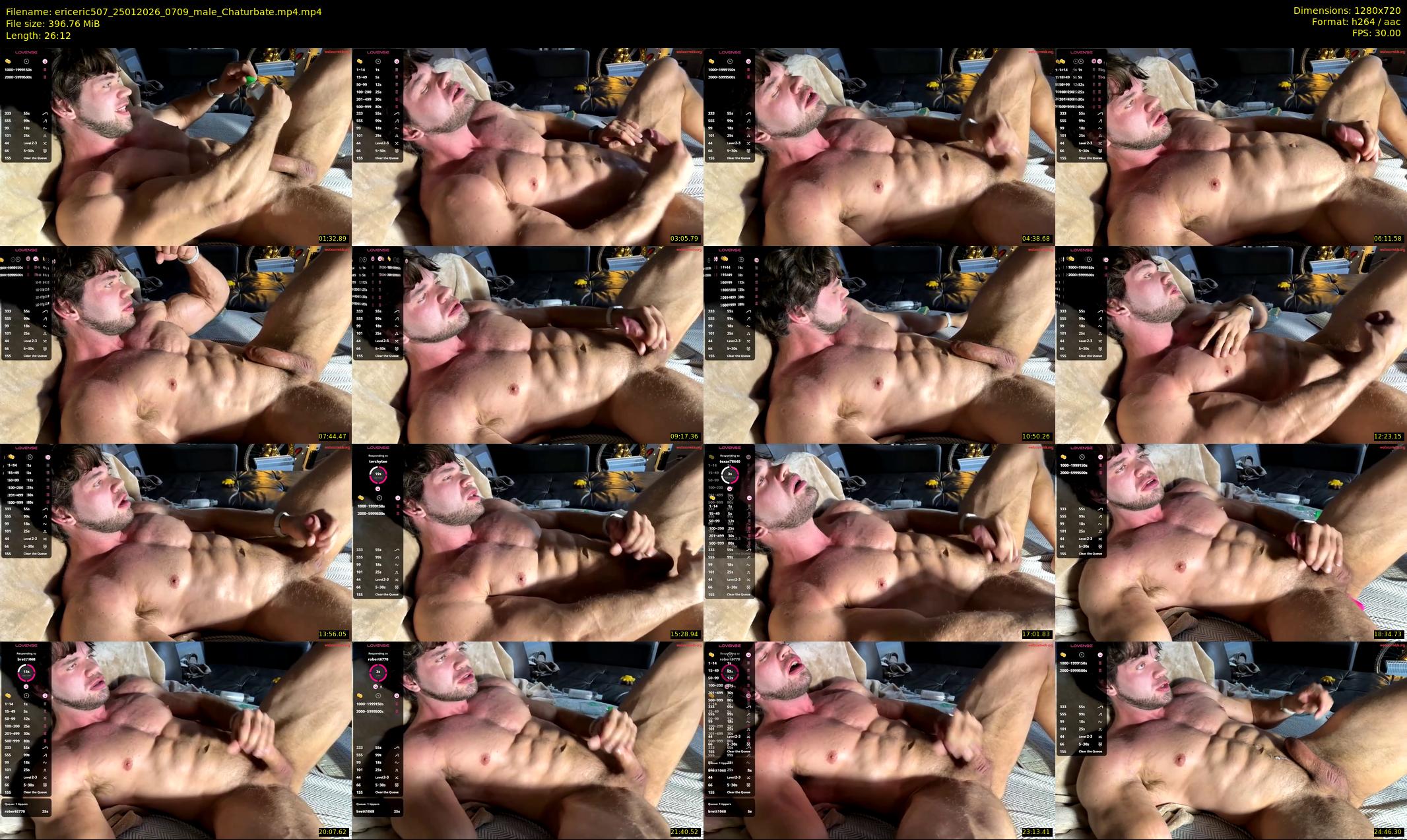 ericeric507 — 27 minute Chaturbate male cam show recording, 720p, Jan 25, 2026