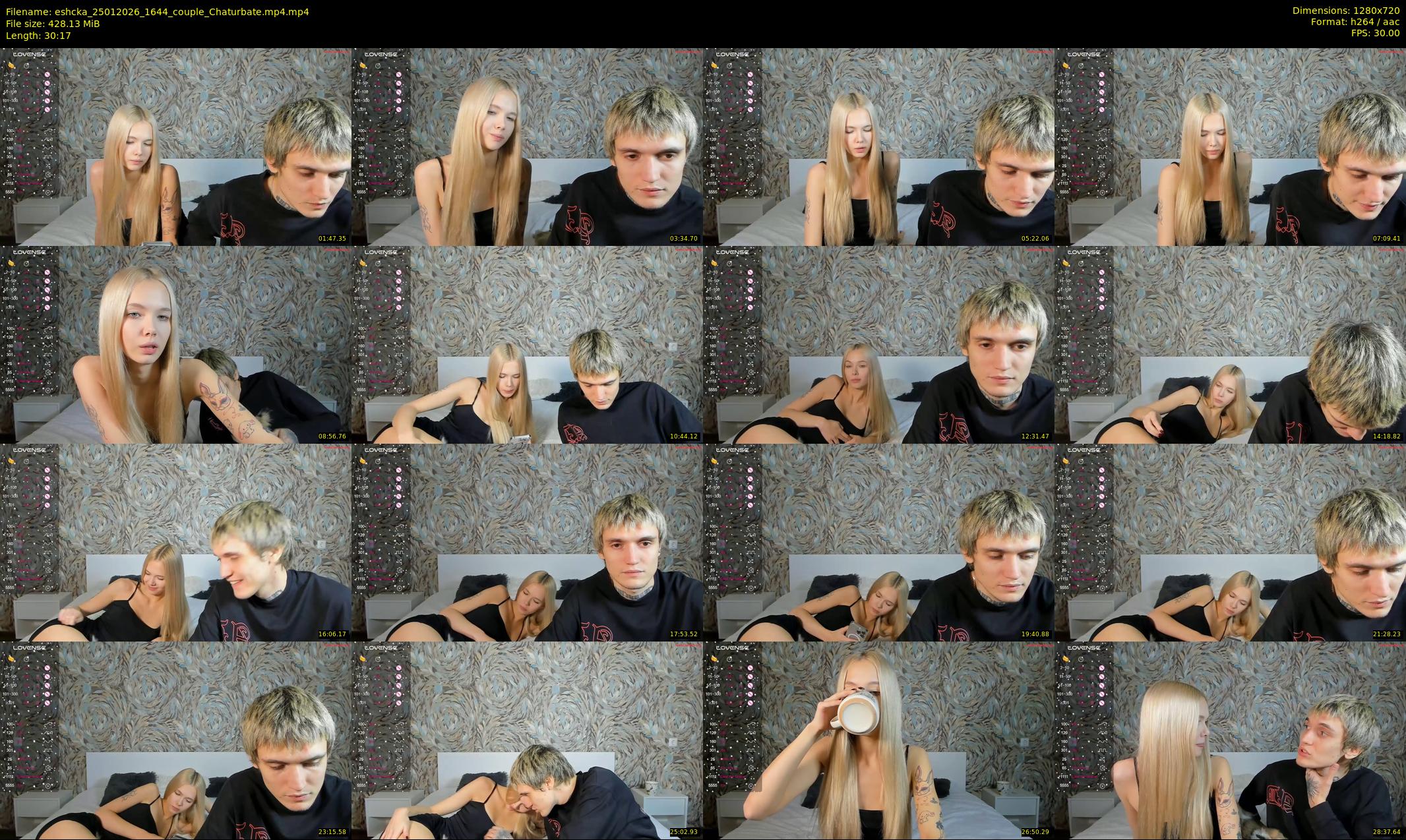 eshcka — 31 minute Chaturbate couple cam show recording, 720p, Jan 25, 2026