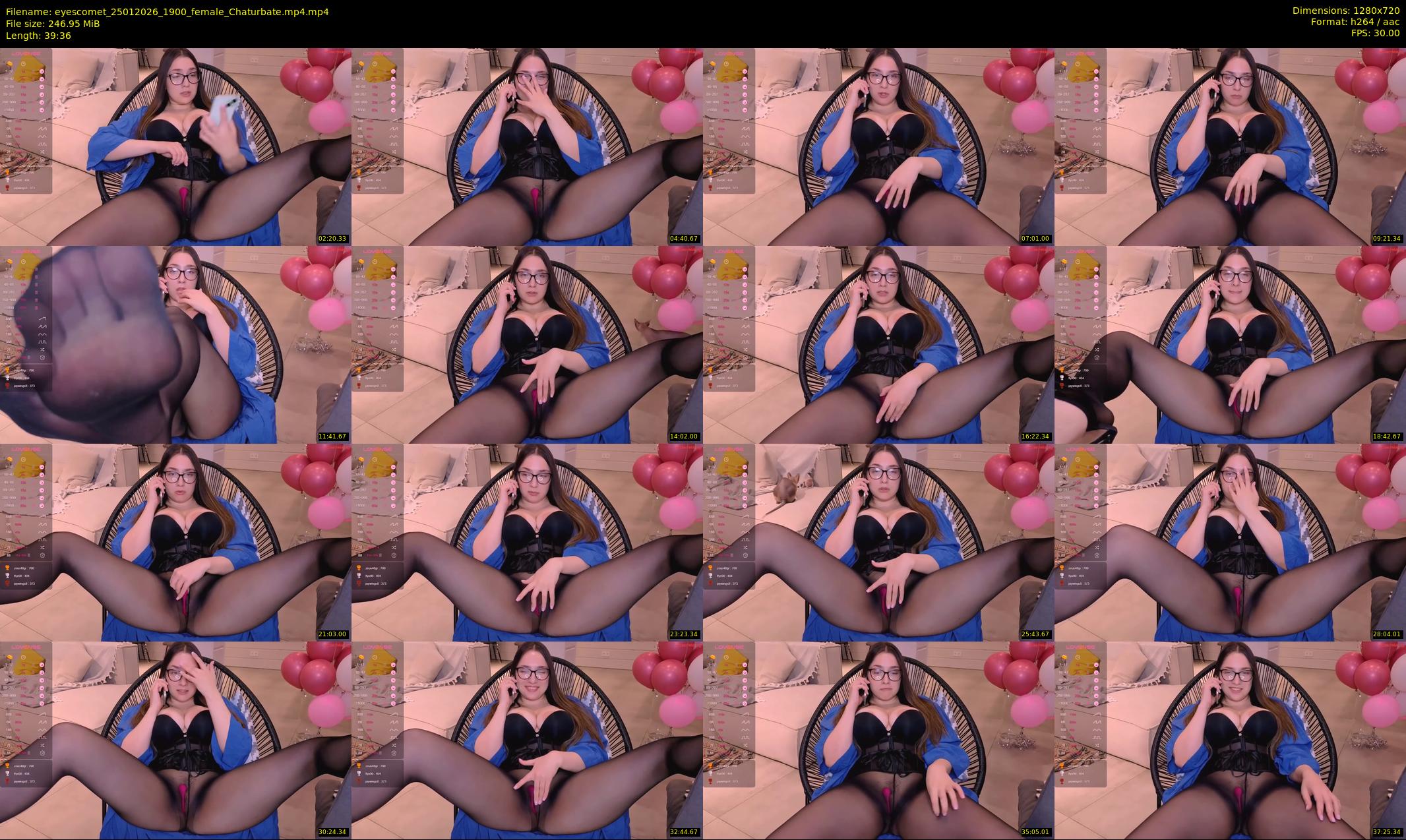 eyescomet — 40 minute Chaturbate female cam show recording, 720p, Jan 25, 2026