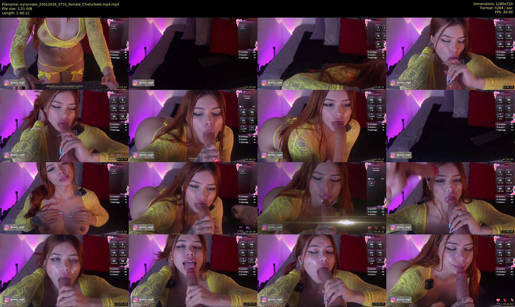 eyrarosee — 101 minute Chaturbate female cam show recording, 720p, Jan 25, 2026
