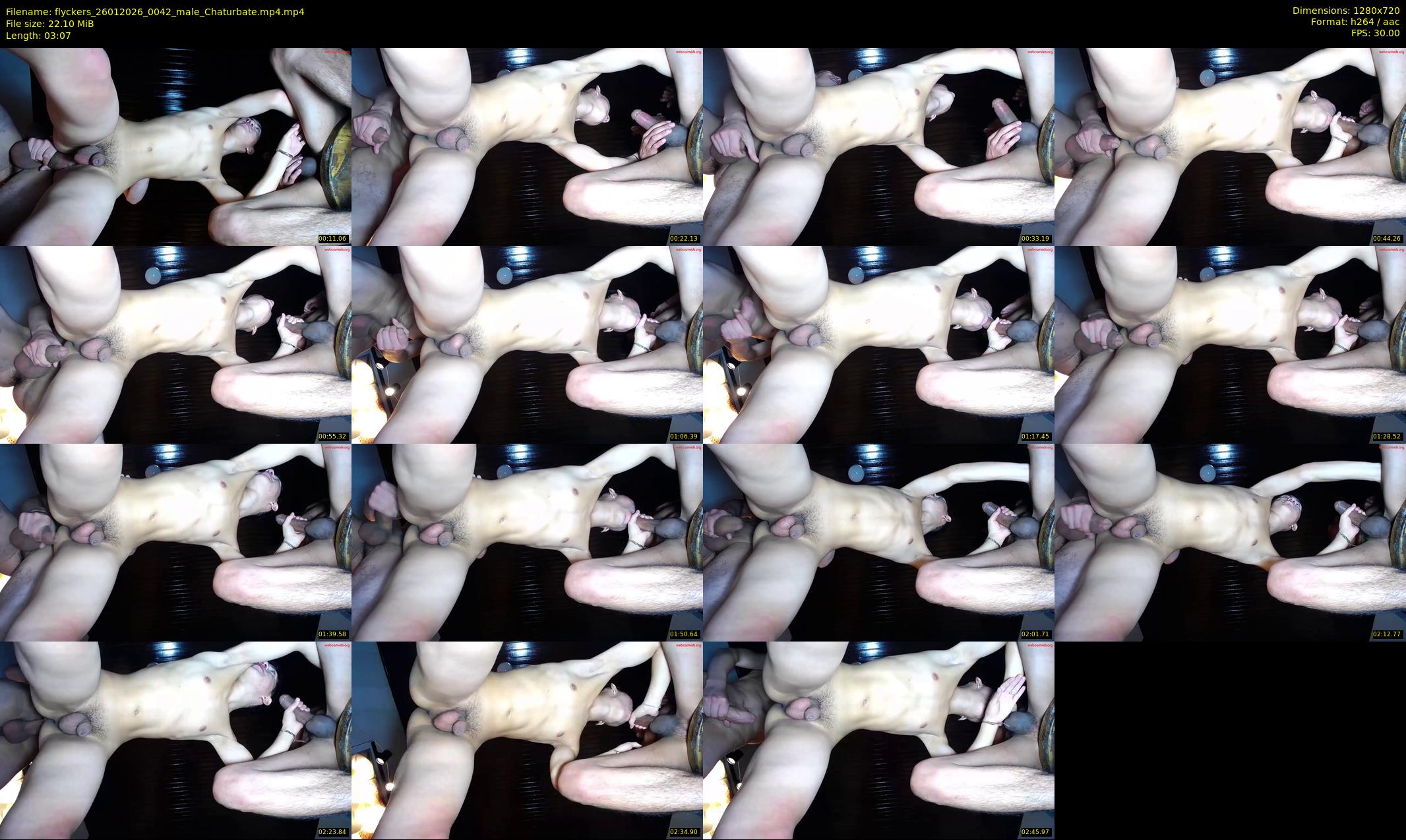flyckers — 4 minute Chaturbate male cam show recording, 720p, Jan 26, 2026