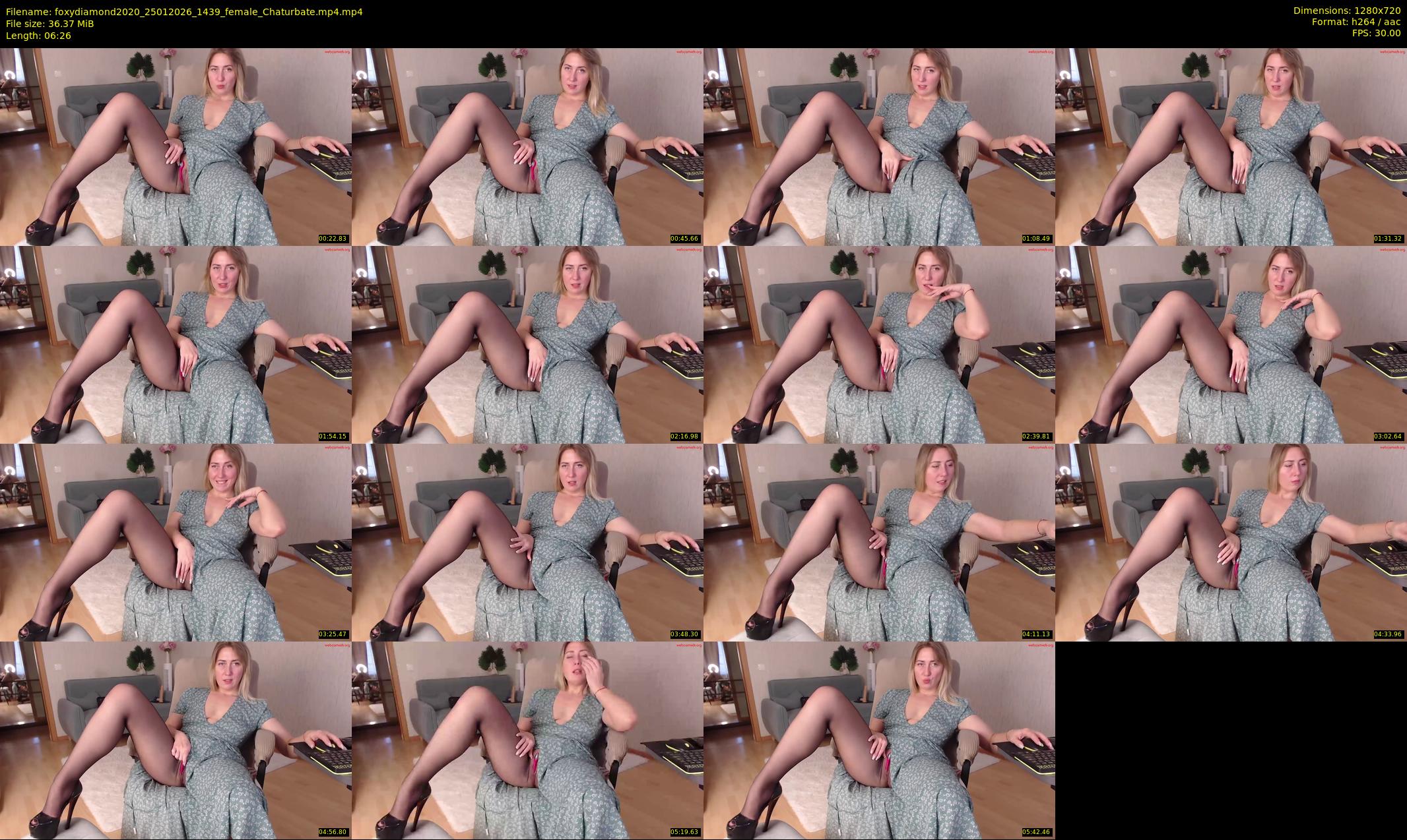 foxydiamond2020 — 7 minute Chaturbate female cam show recording, 720p, Jan 25, 2026