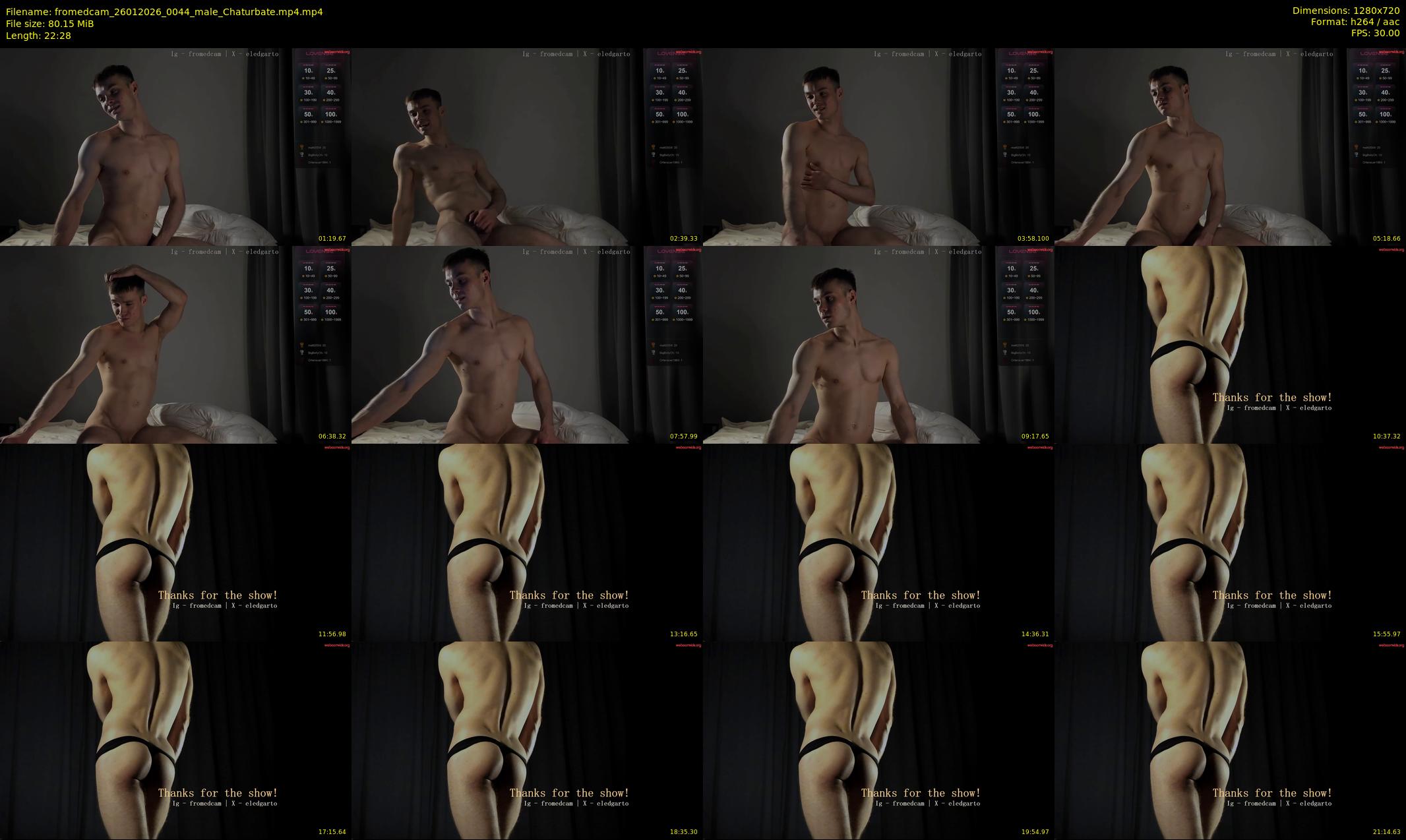 fromedcam — 23 minute Chaturbate male cam show recording, 720p, Jan 26, 2026