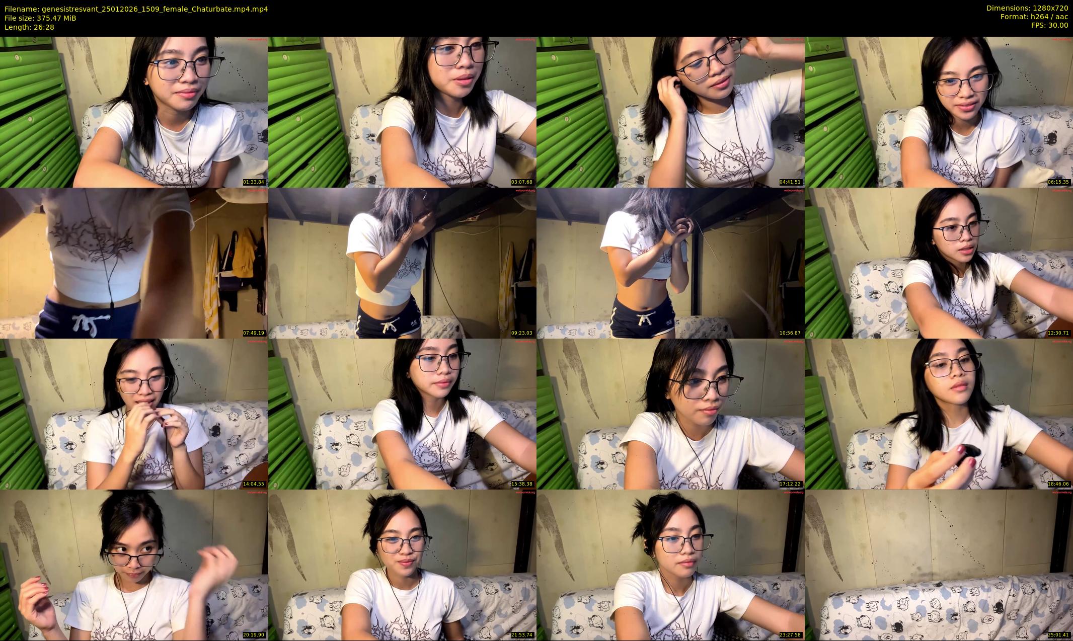 genesistresvant — 27 minute Chaturbate female cam show recording, 720p, Jan 25, 2026