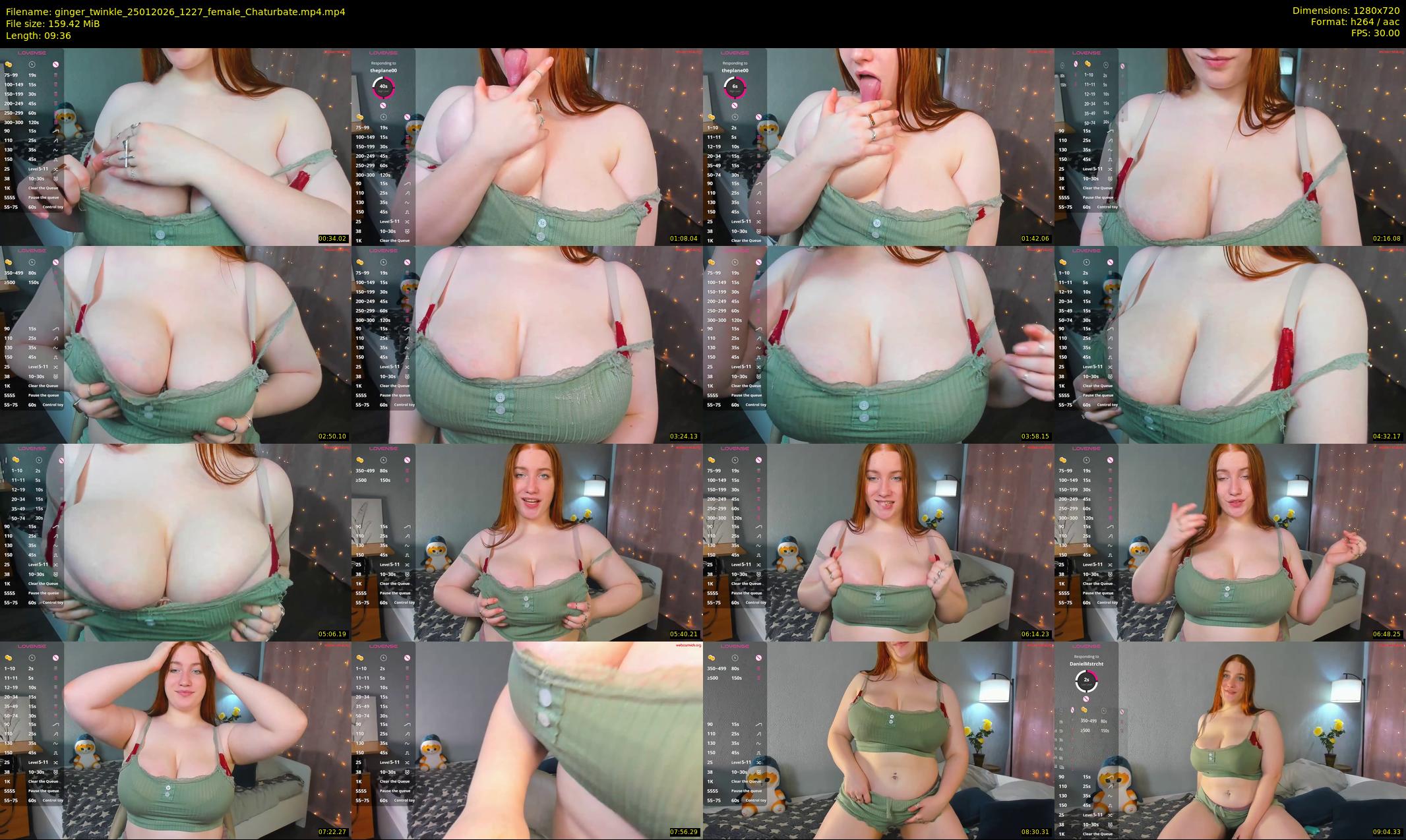 ginger_twinkle — 10 minute Chaturbate female cam show recording, 720p, Jan 25, 2026