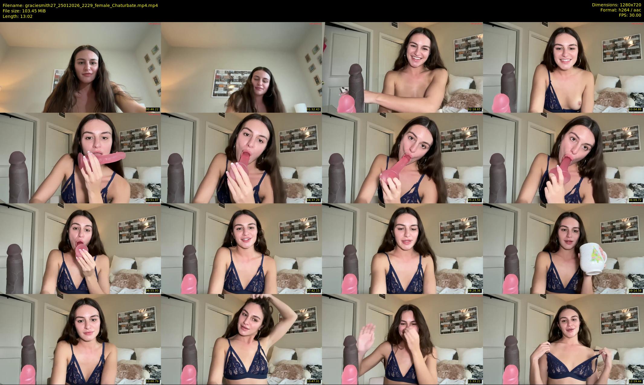 graciesmith27 — 14 minute Chaturbate female cam show recording, 720p, Jan 25, 2026