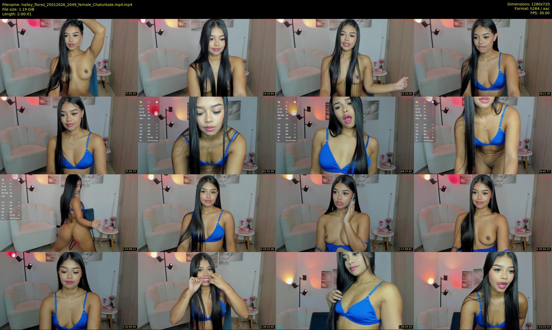 hailey_florez — 121 minute Chaturbate female cam show recording, 720p, Jan 25, 2026