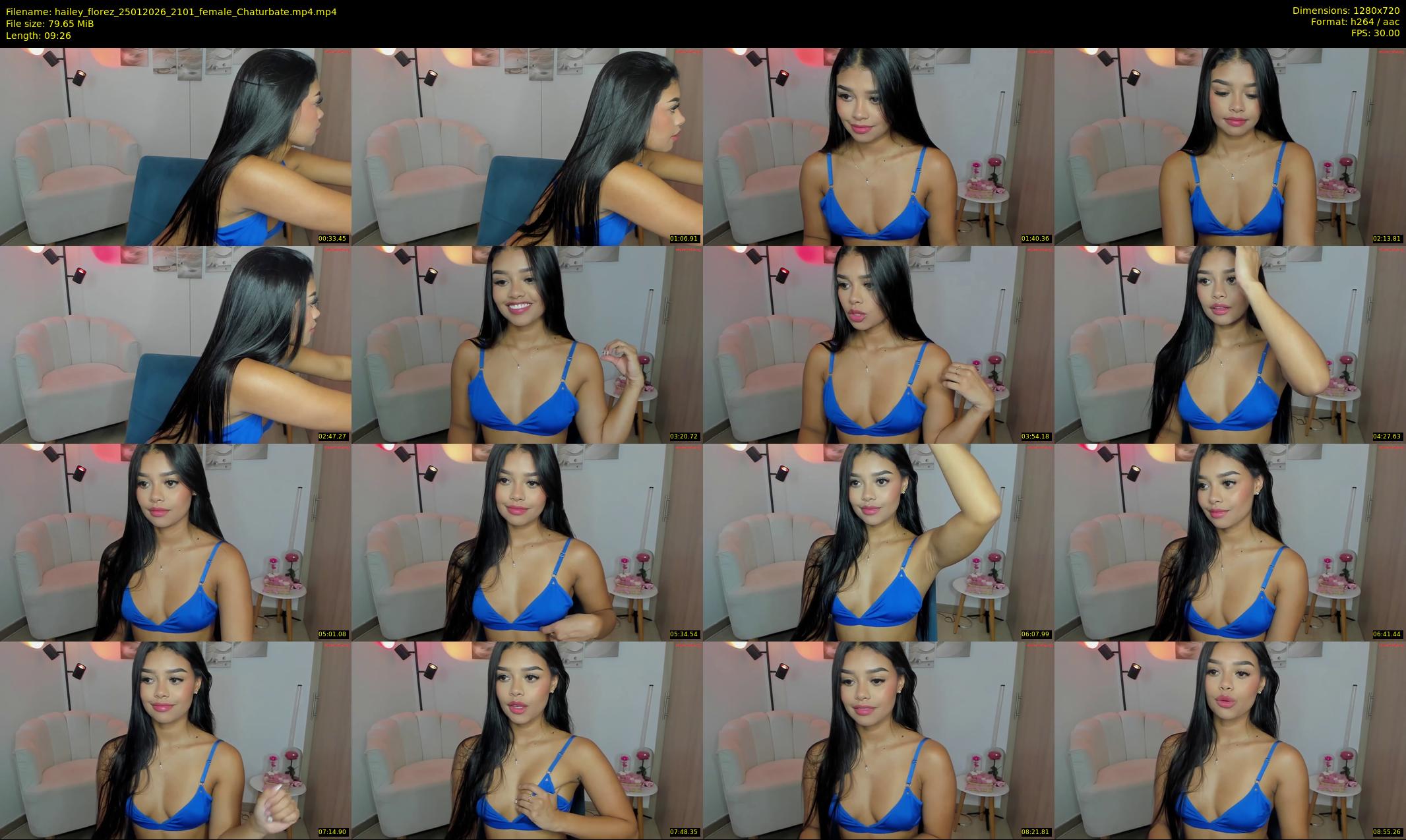 hailey_florez — 10 minute Chaturbate female cam show recording, 720p, Jan 25, 2026