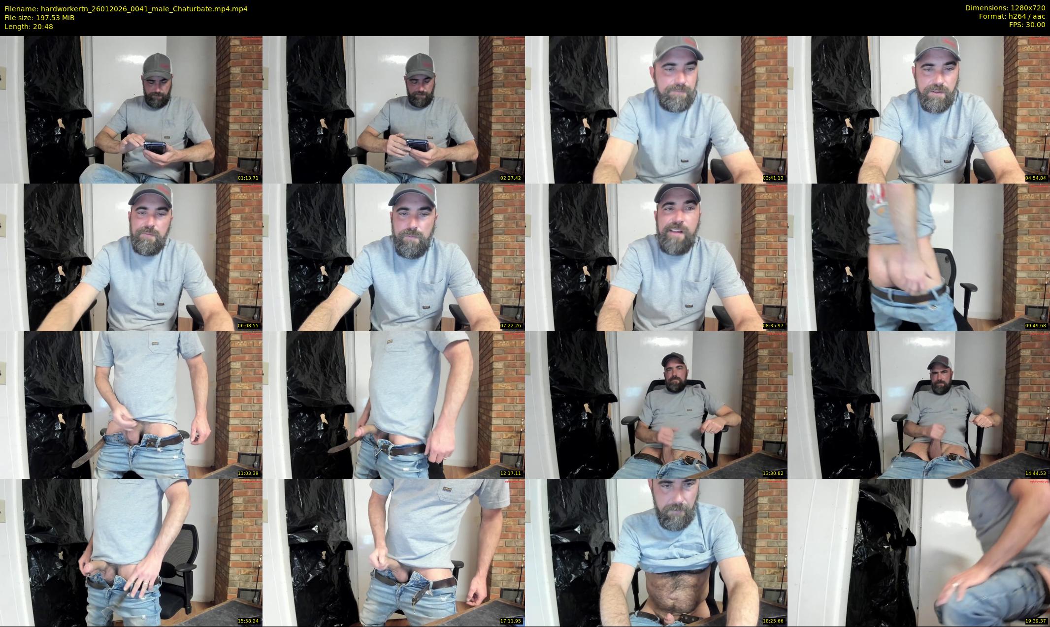 hardworkertn — 21 minute Chaturbate male cam show recording, 720p, Jan 26, 2026