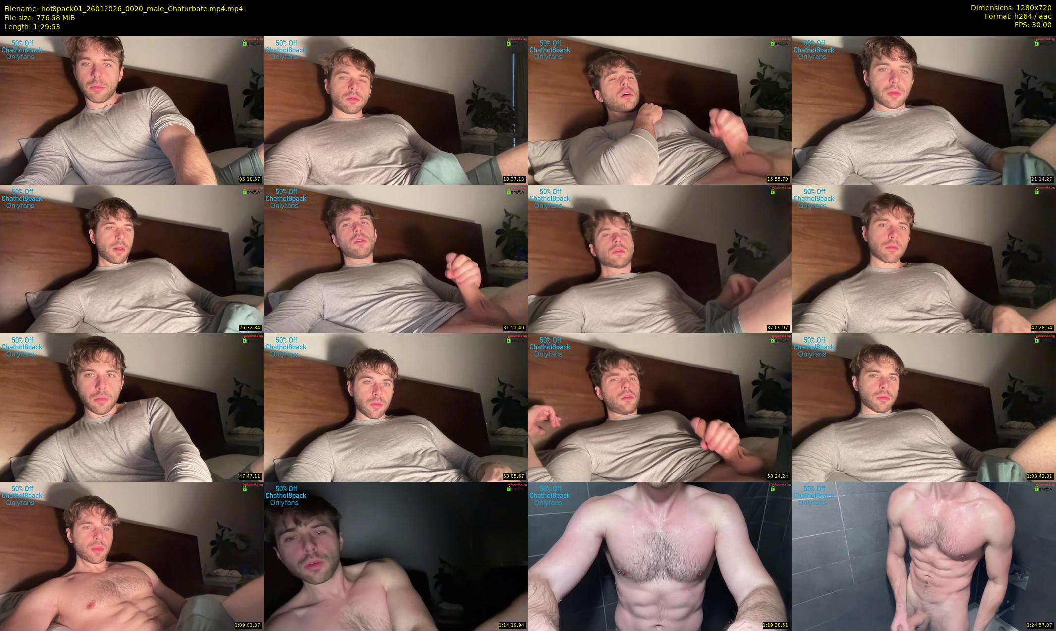 hot8pack01 — 90 minute Chaturbate male cam show recording, 720p, Jan 26, 2026