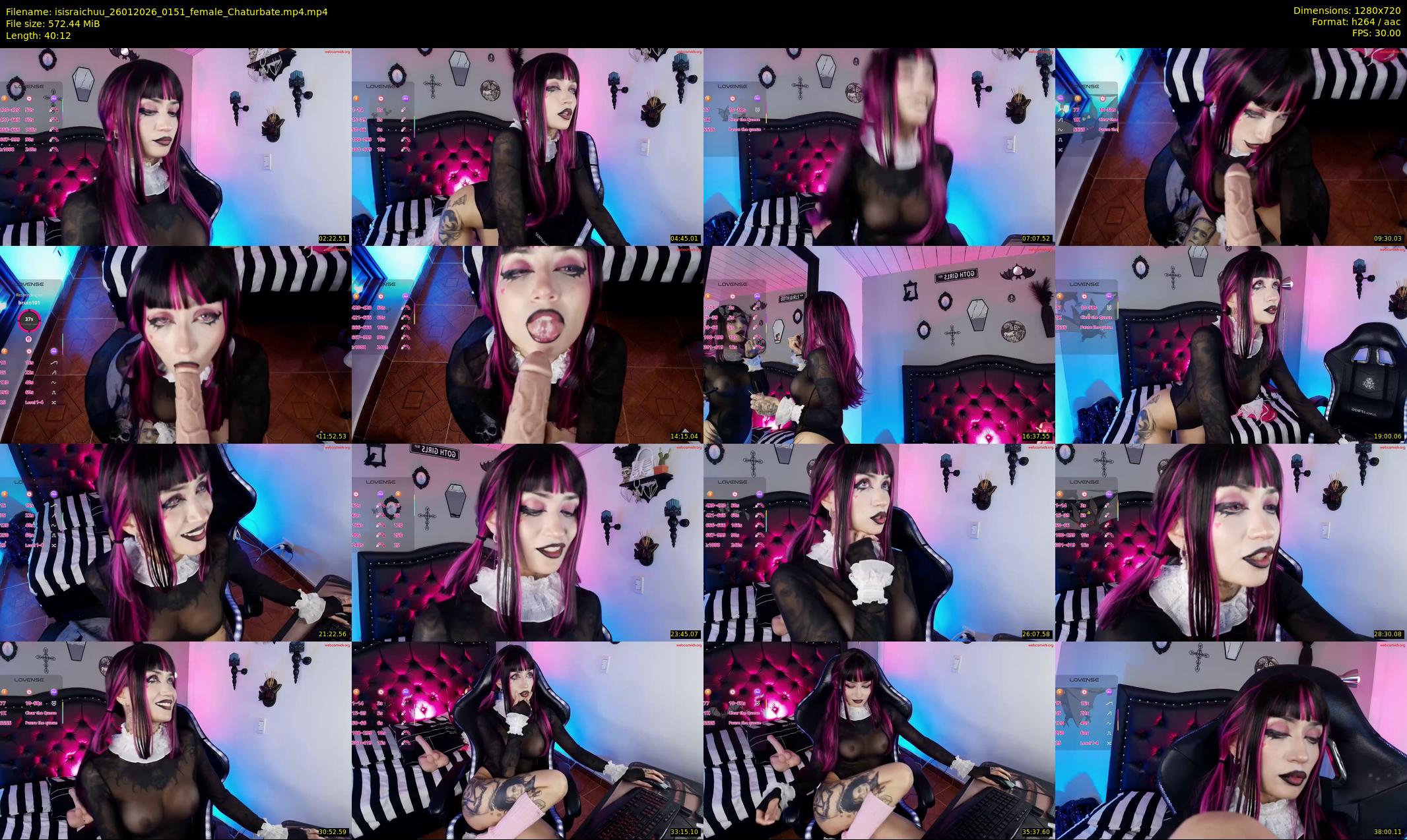 isisraichuu — 41 minute Chaturbate female cam show recording, 720p, Jan 26, 2026