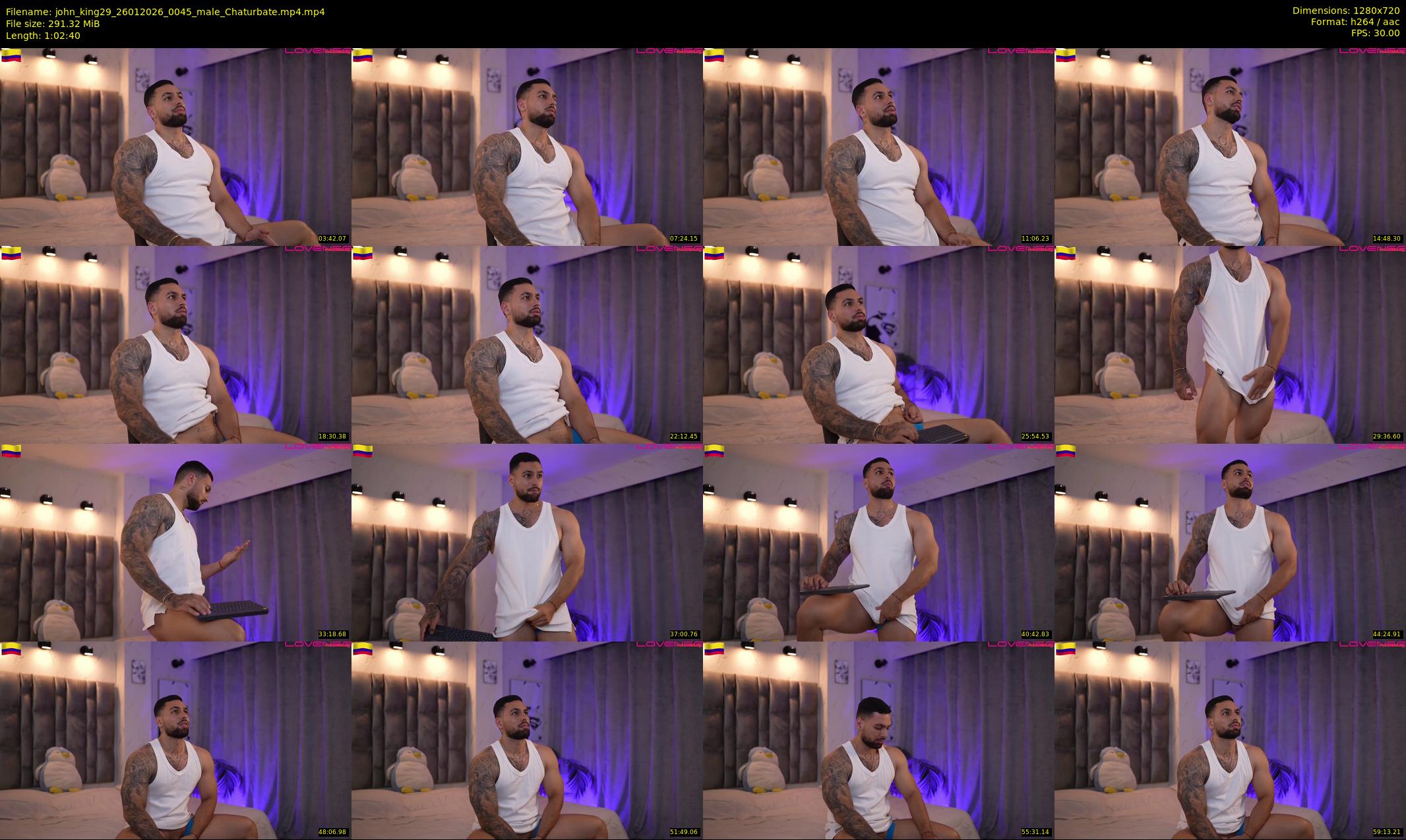 john_king29 — 63 minute Chaturbate male cam show recording, 720p, Jan 26, 2026