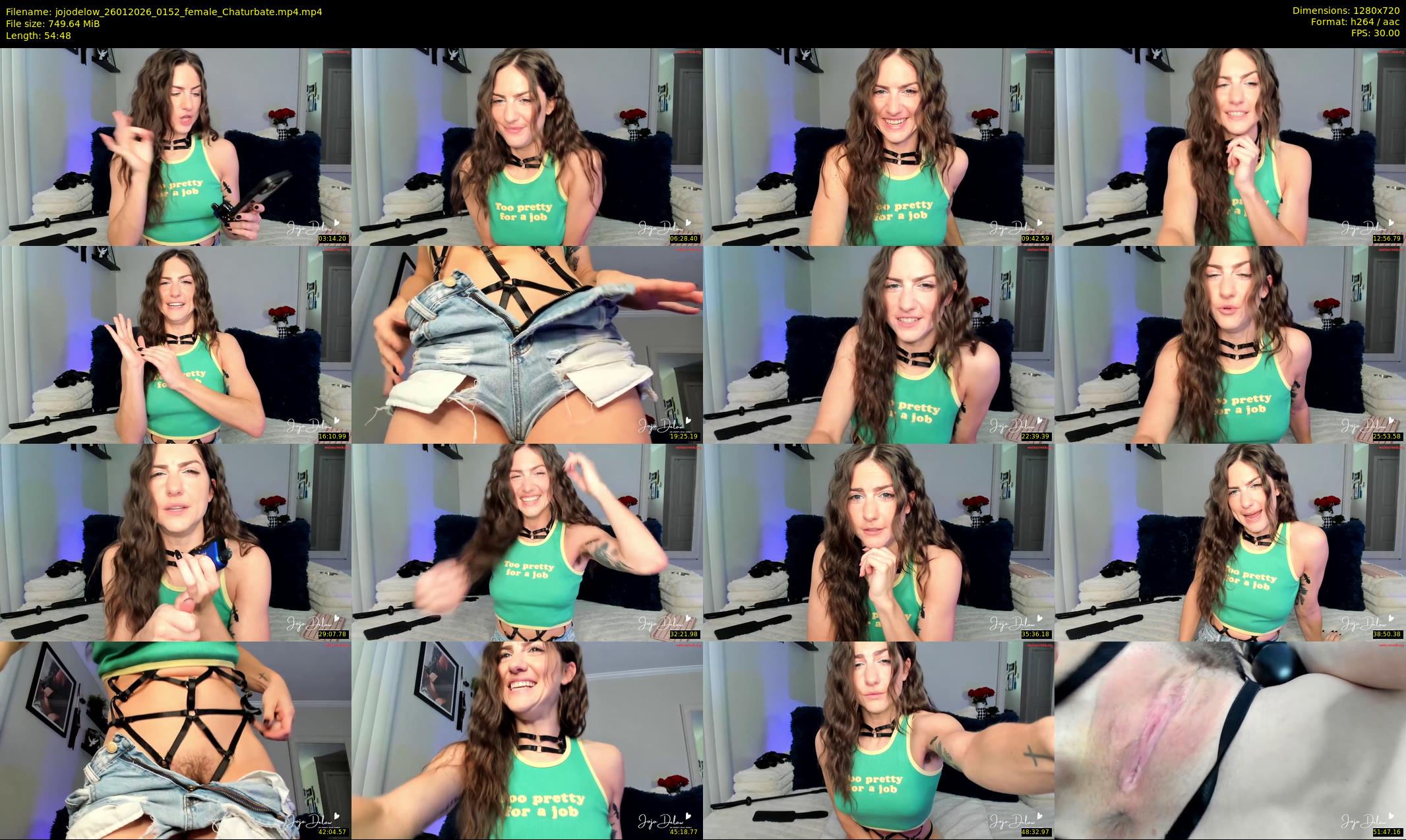 jojodelow — 55 minute Chaturbate female cam show recording, 720p, Jan 26, 2026