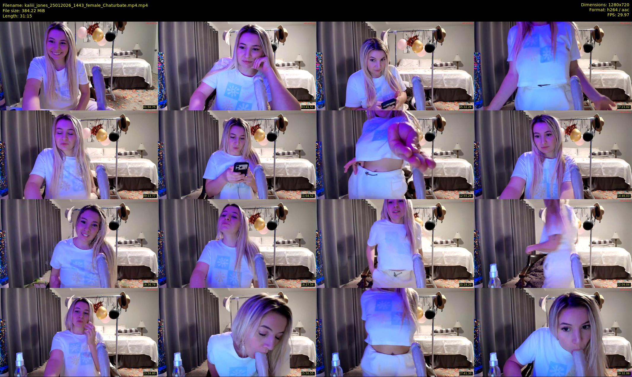 kaliii_jones — 32 minute Chaturbate female cam show recording, 720p, Jan 25, 2026