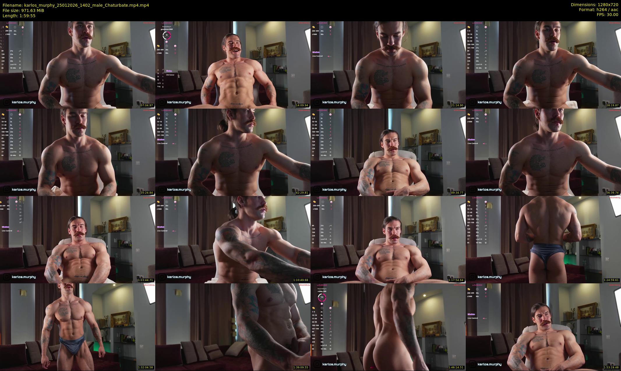 karlos_murphy — 120 minute Chaturbate male cam show recording, 720p, Jan 25, 2026