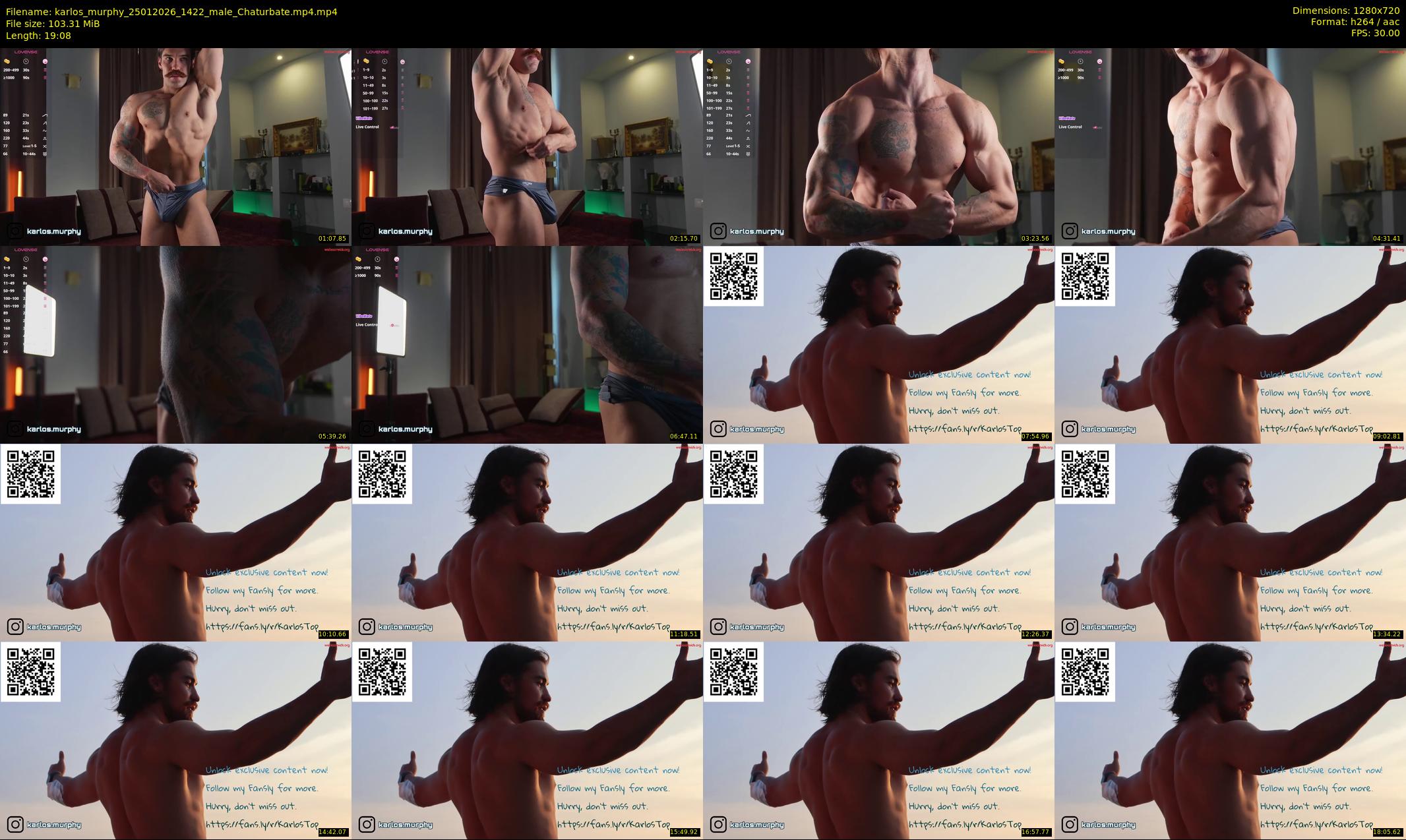 karlos_murphy — 20 minute Chaturbate male cam show recording, 720p, Jan 25, 2026