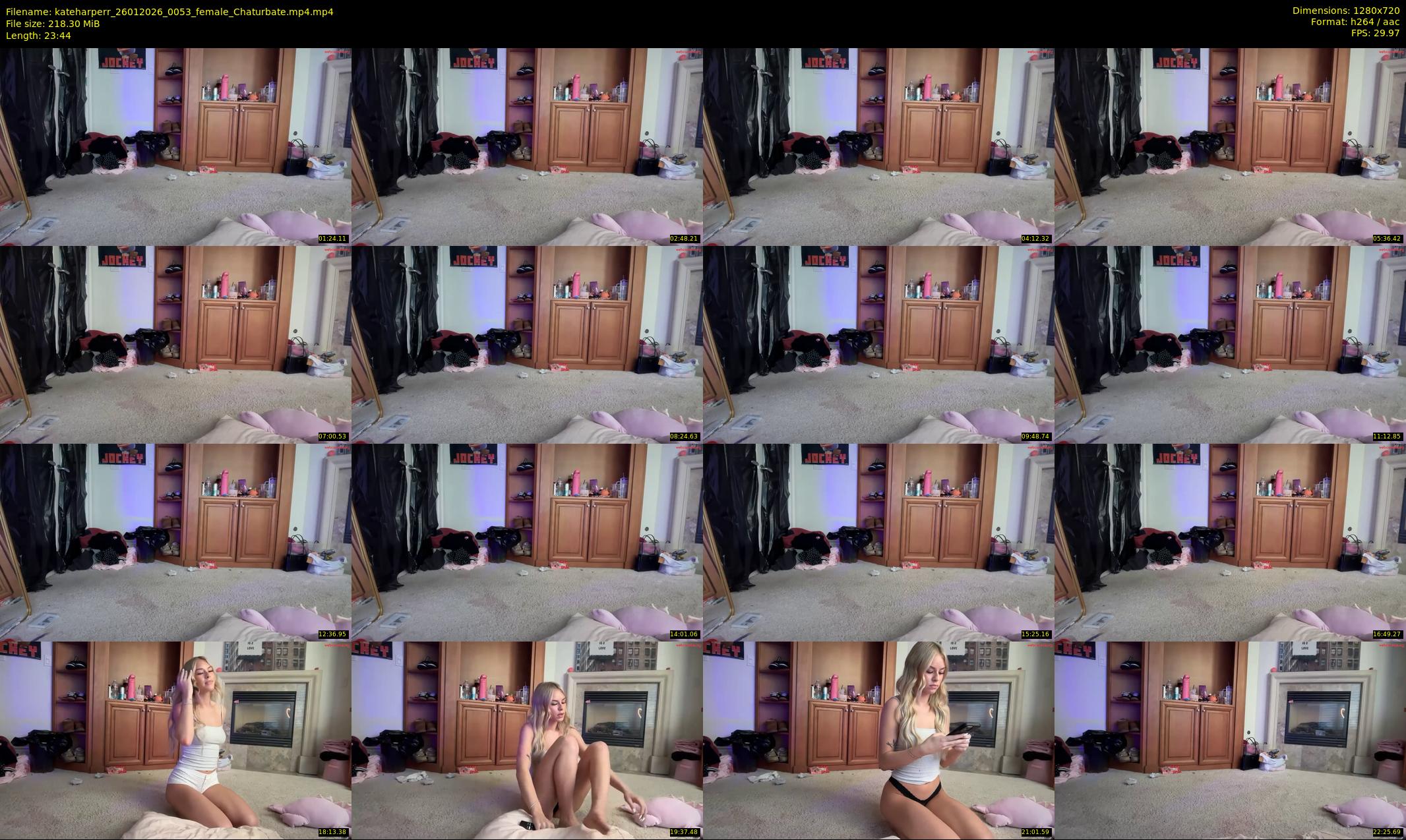 kateharperr — 24 minute Chaturbate female cam show recording, 720p, Jan 26, 2026