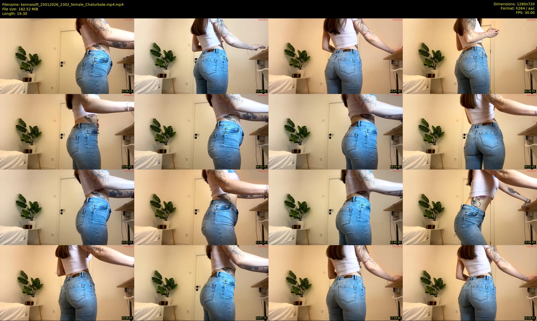 kennasoft — 20 minute Chaturbate female cam show recording, 720p, Jan 25, 2026