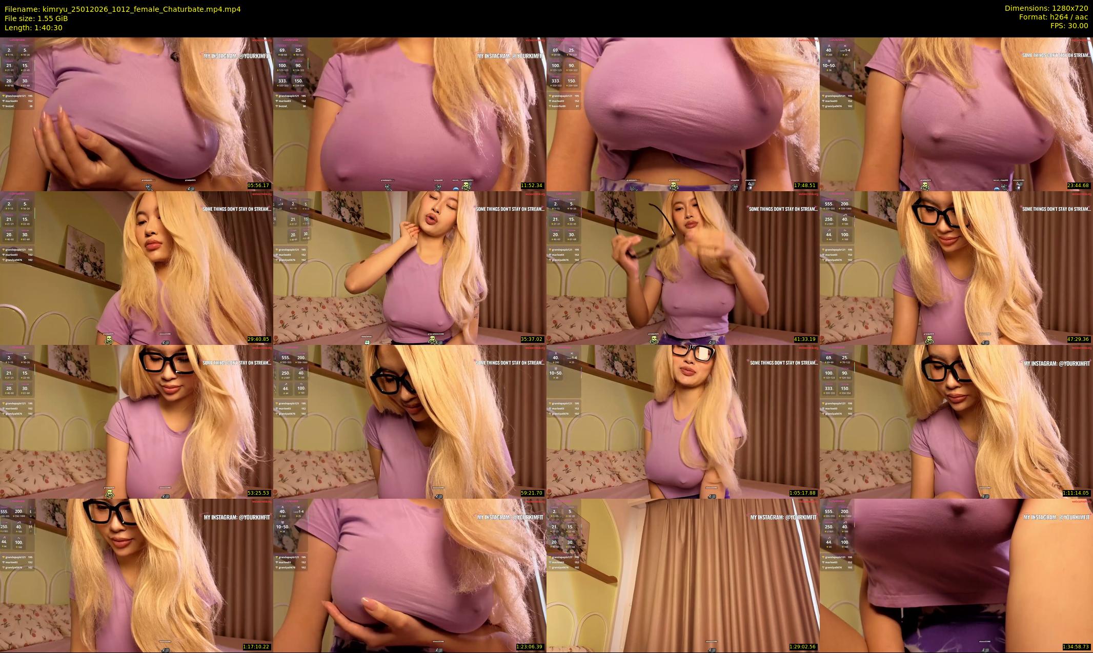 kimryu — 101 minute Chaturbate female cam show recording, 720p, Jan 25, 2026