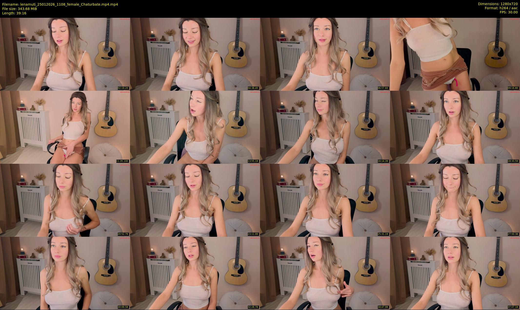 lenamuti — 40 minute Chaturbate female cam show recording, 720p, Jan 25, 2026