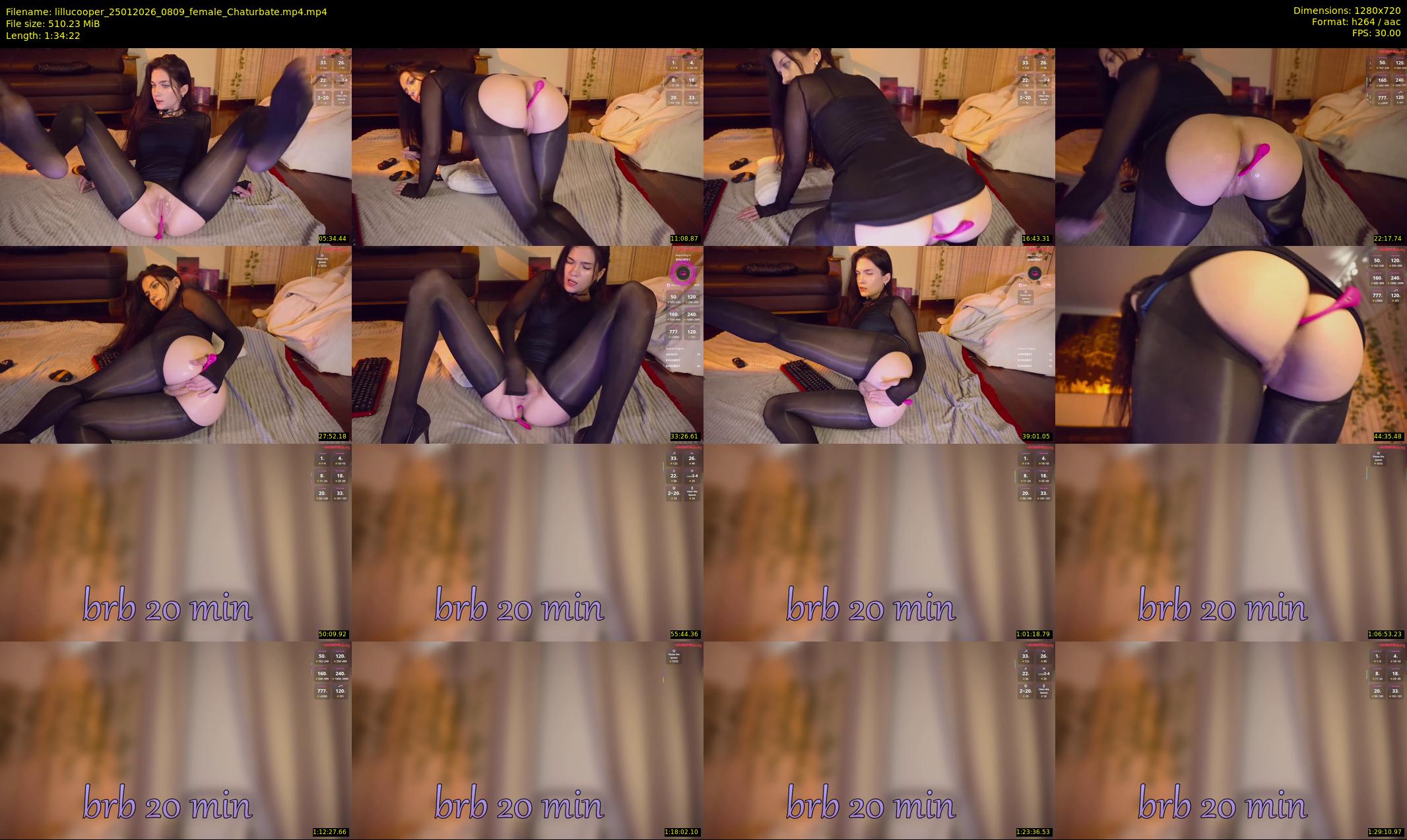 lillucooper — 95 minute Chaturbate female cam show recording, 720p, Jan 25, 2026