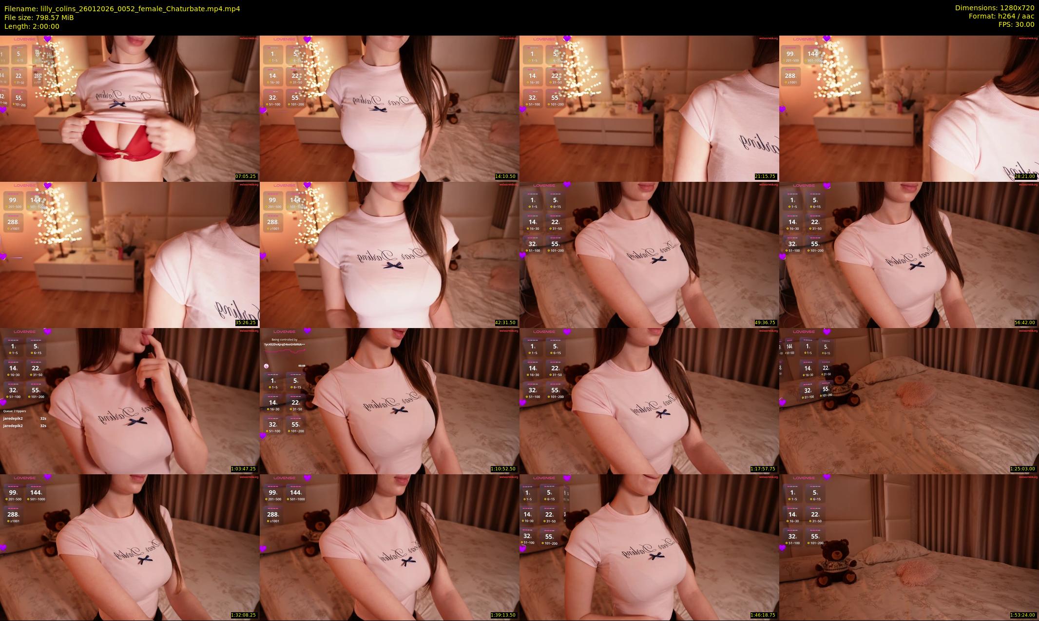 lilly_colins — 120 minute Chaturbate female cam show recording, 720p, Jan 26, 2026