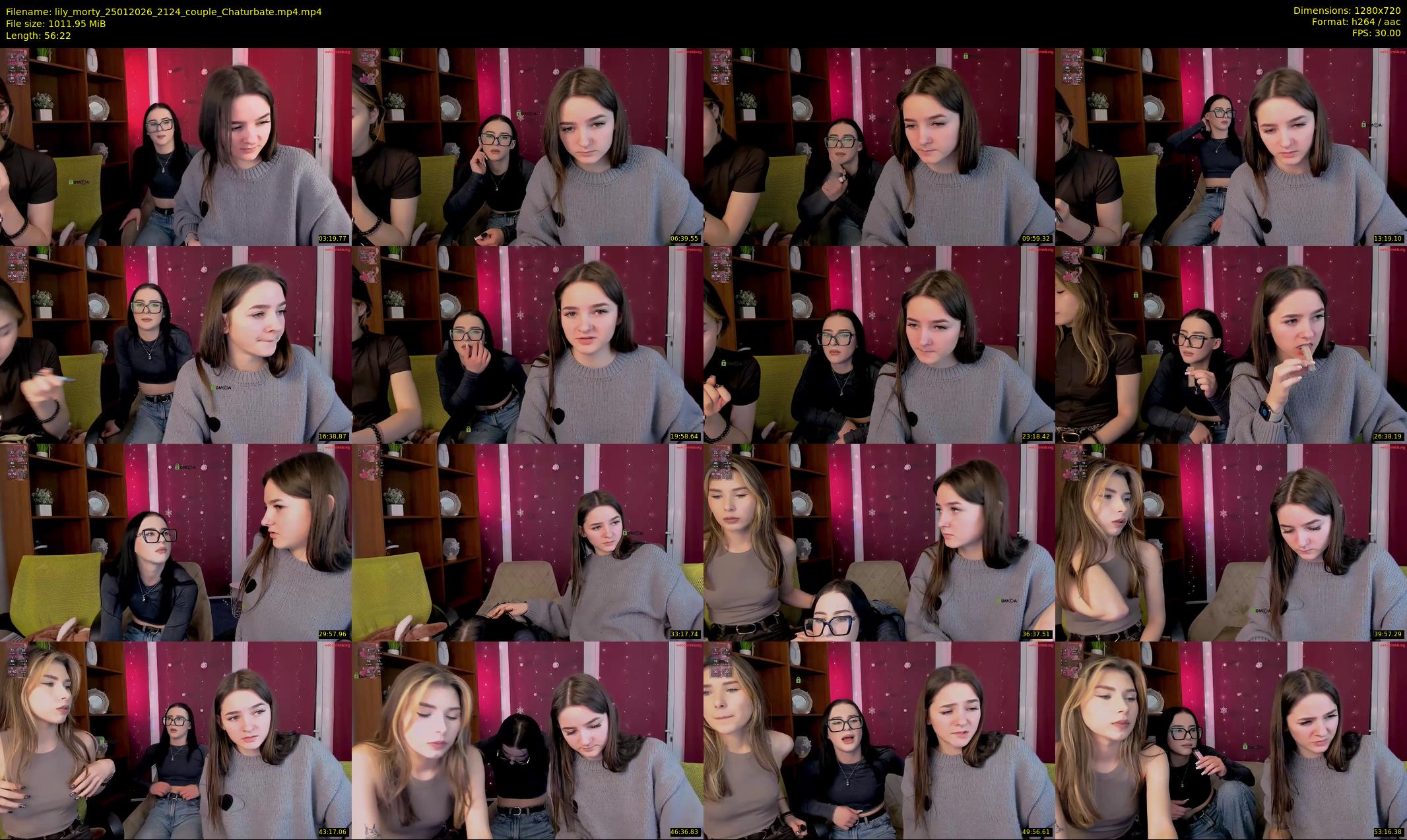 lily_morty — 57 minute Chaturbate couple cam show recording, 720p, Jan 25, 2026