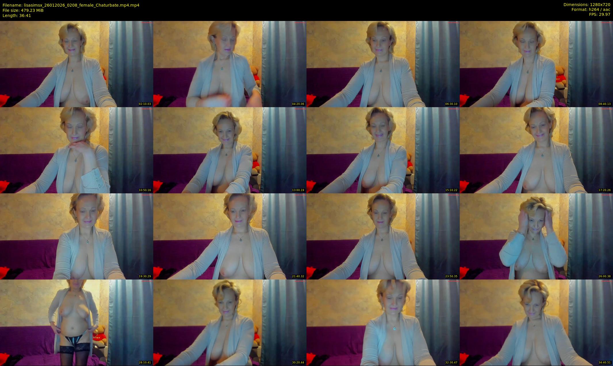 lisasimsx — 37 minute Chaturbate female cam show recording, 720p, Jan 26, 2026