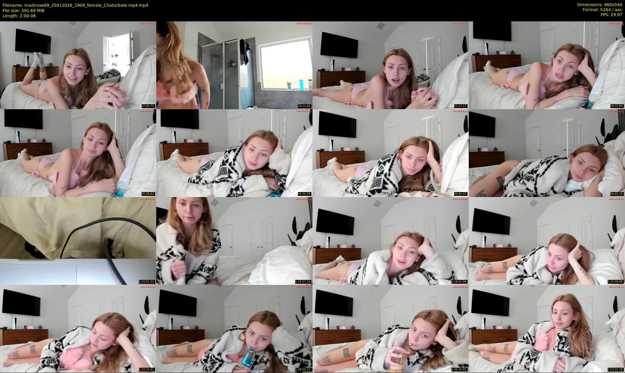 madirose69 — 121 minute Chaturbate female cam show recording, 480p, Jan 25, 2026
