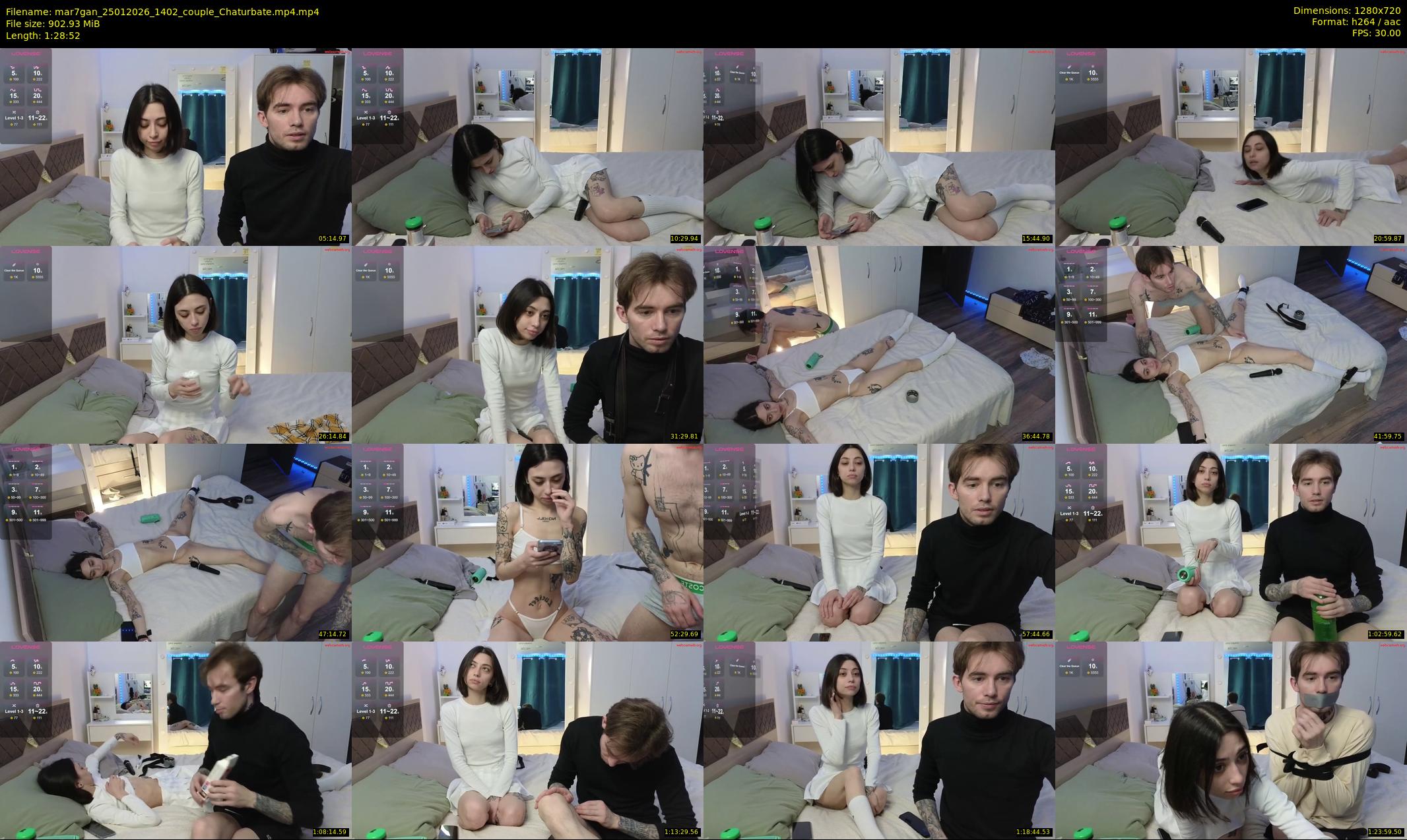 mar7gan — 89 minute Chaturbate couple cam show recording, 720p, Jan 25, 2026