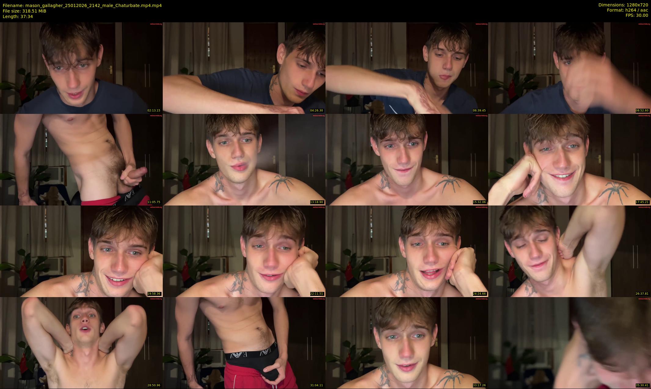mason_gallagher — 38 minute Chaturbate male cam show recording, 720p, Jan 25, 2026