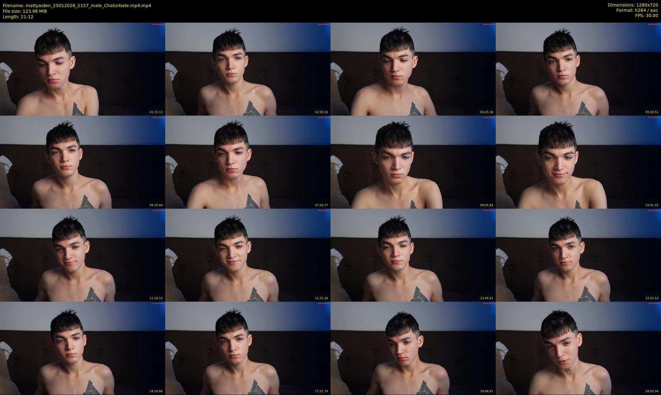 mattyaiden — 22 minute Chaturbate male cam show recording, 720p, Jan 25, 2026