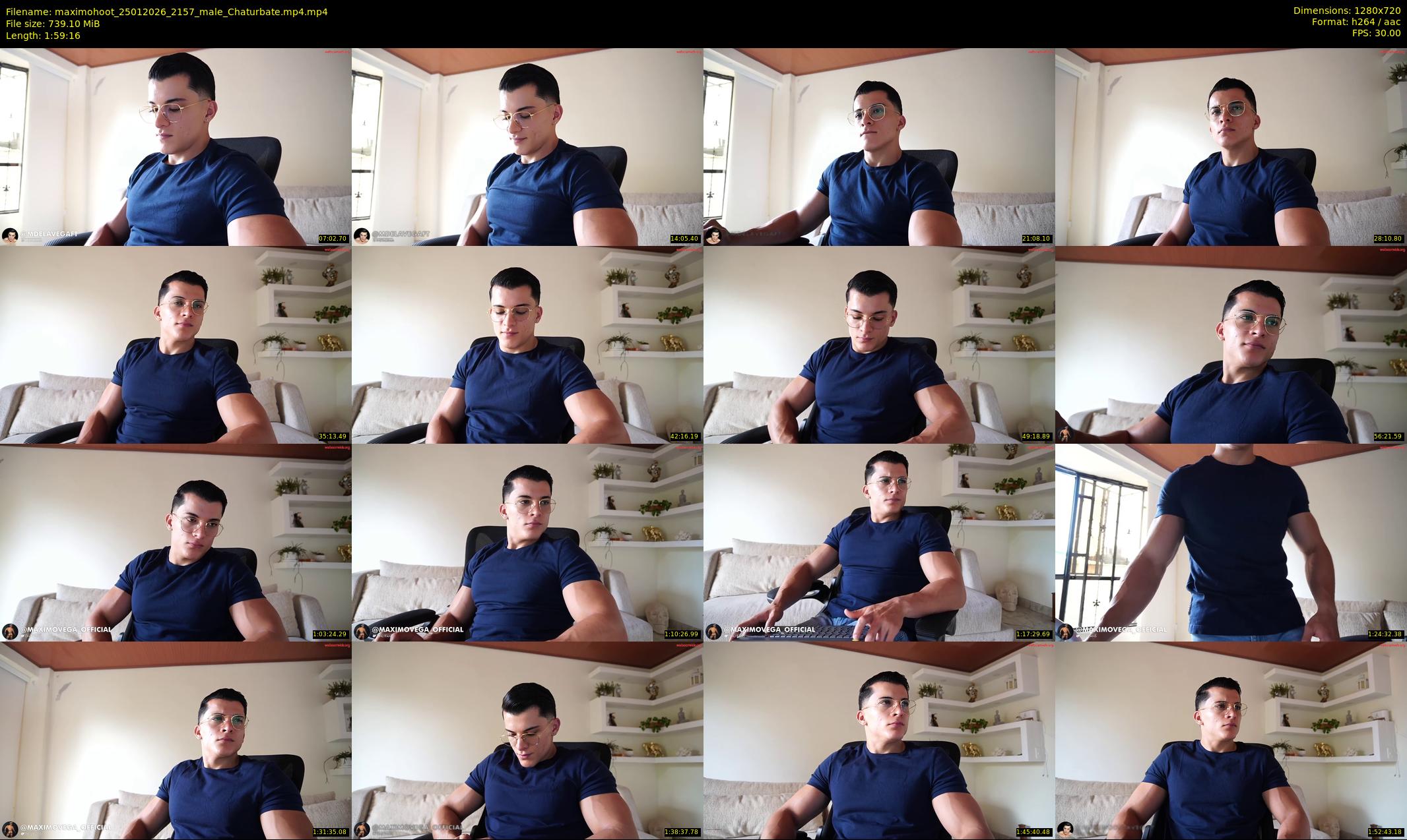 maximohoot — 120 minute Chaturbate male cam show recording, 720p, Jan 25, 2026
