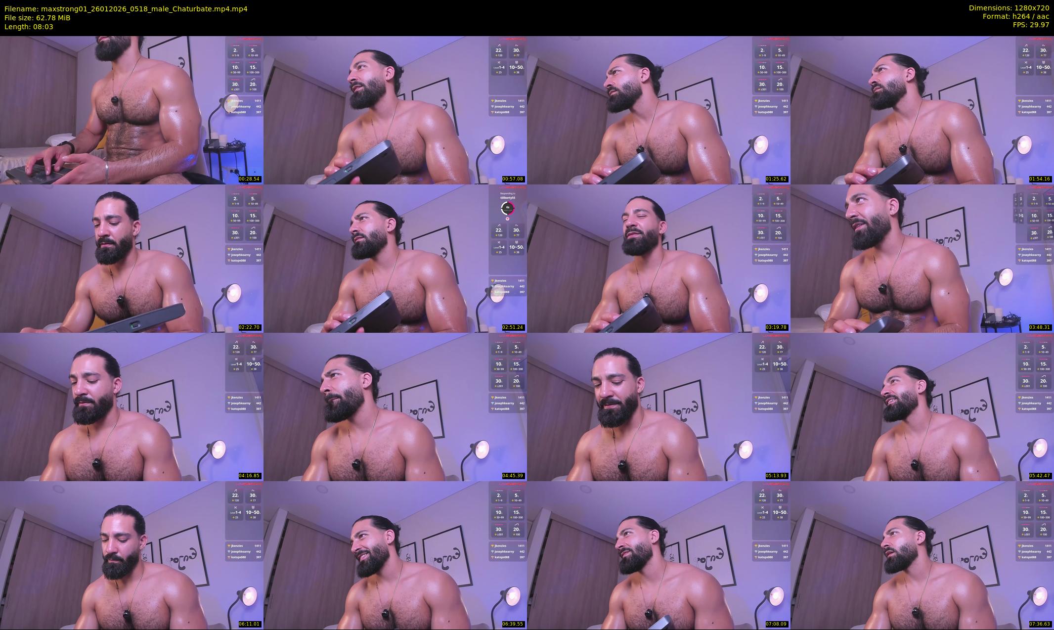 maxstrong01 — 9 minute Chaturbate male cam show recording, 720p, Jan 26, 2026