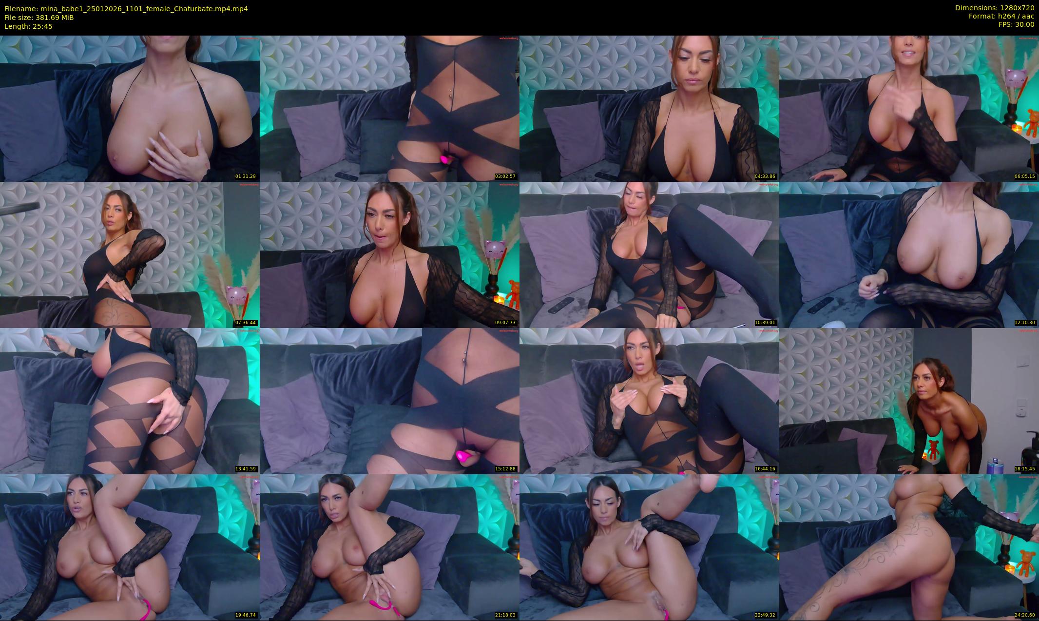 mina_babe1 — 26 minute Chaturbate female cam show recording, 720p, Jan 25, 2026