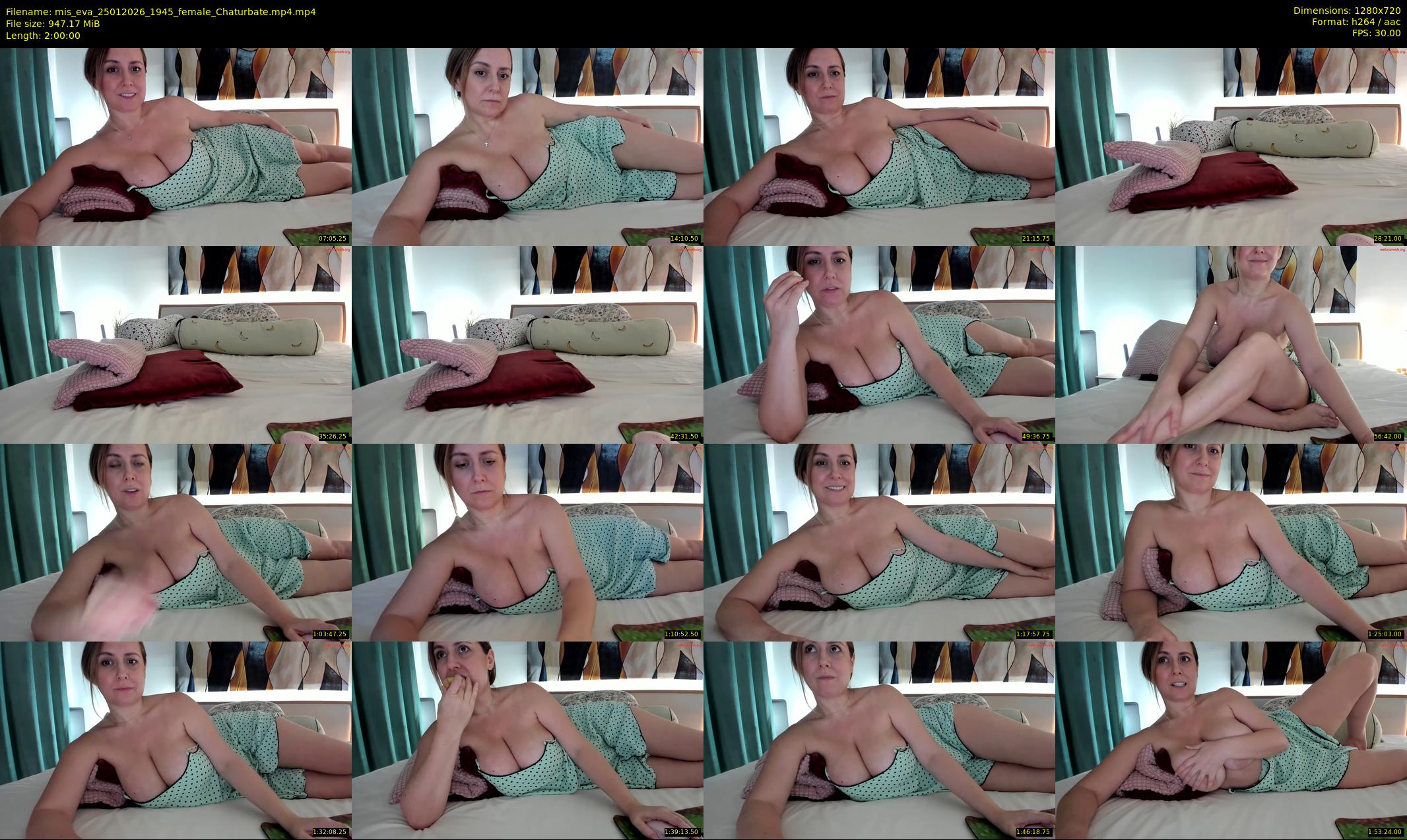 mis_eva — 120 minute Chaturbate female cam show recording, 720p, Jan 25, 2026
