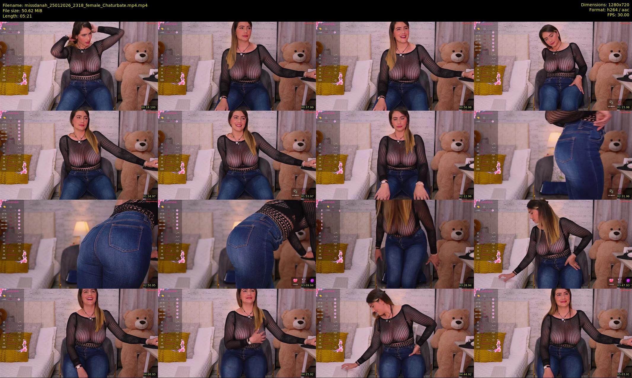missdanah — 6 minute Chaturbate female cam show recording, 720p, Jan 25, 2026
