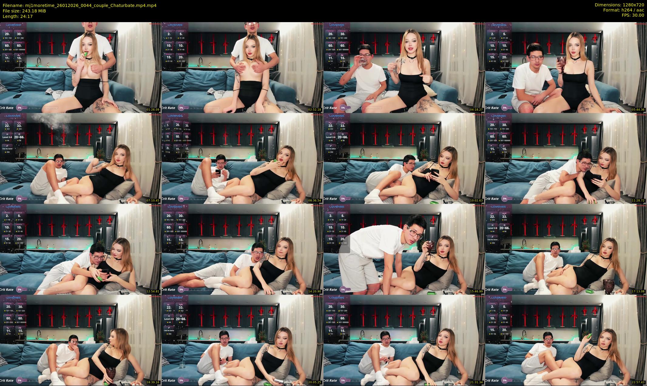 mj1moretime — 25 minute Chaturbate couple cam show recording, 720p, Jan 26, 2026