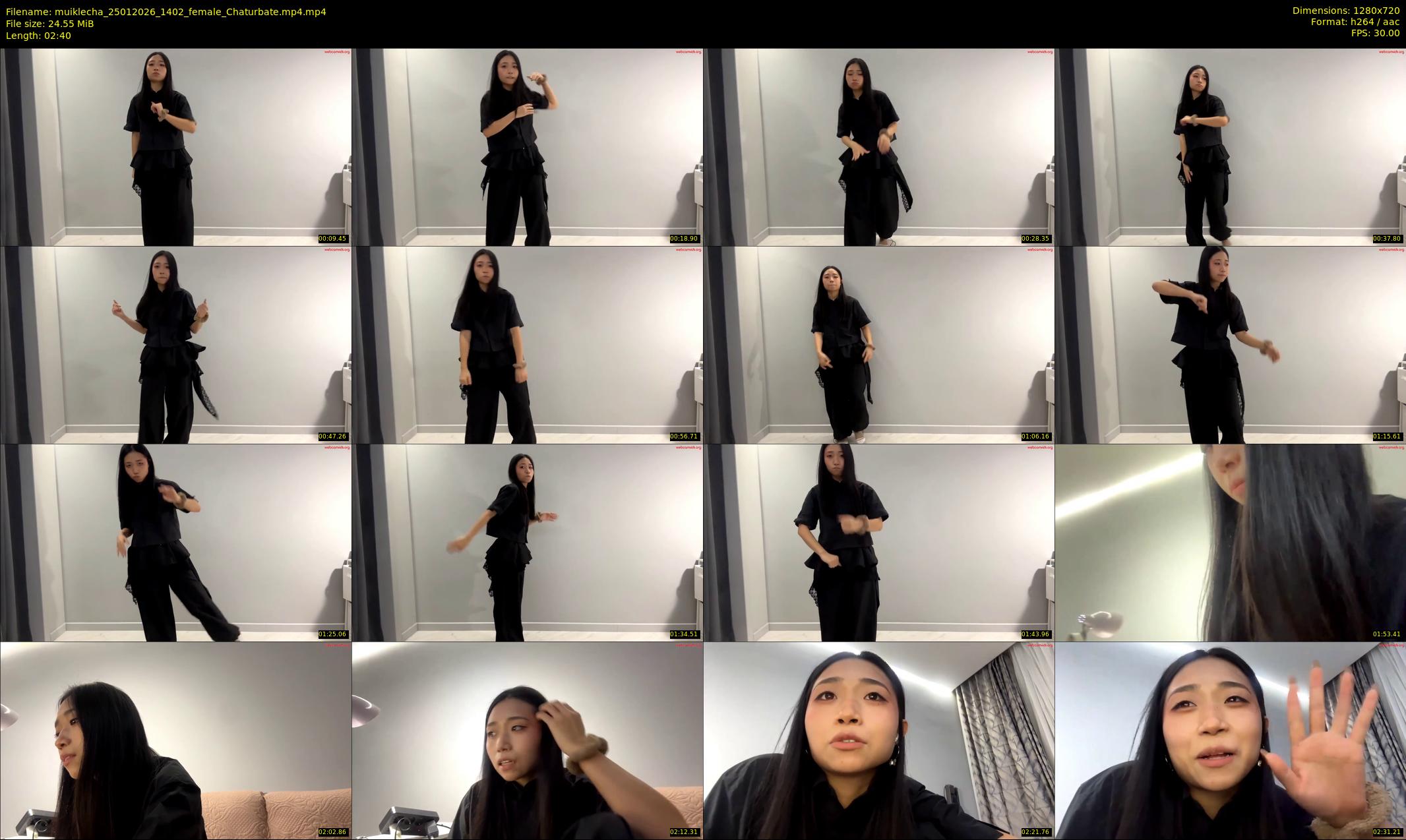 muiklecha — 3 minute Chaturbate female cam show recording, 720p, Jan 25, 2026