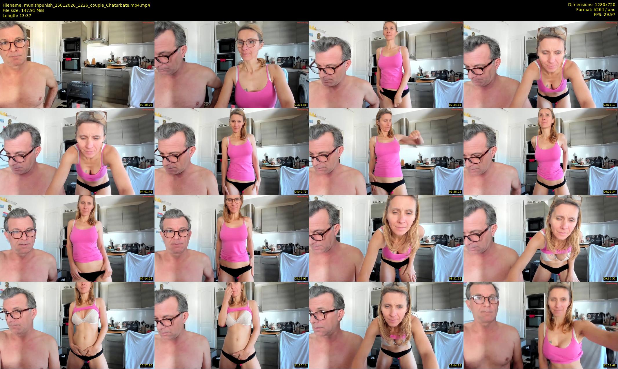 munishpunish — 14 minute Chaturbate couple cam show recording, 720p, Jan 25, 2026