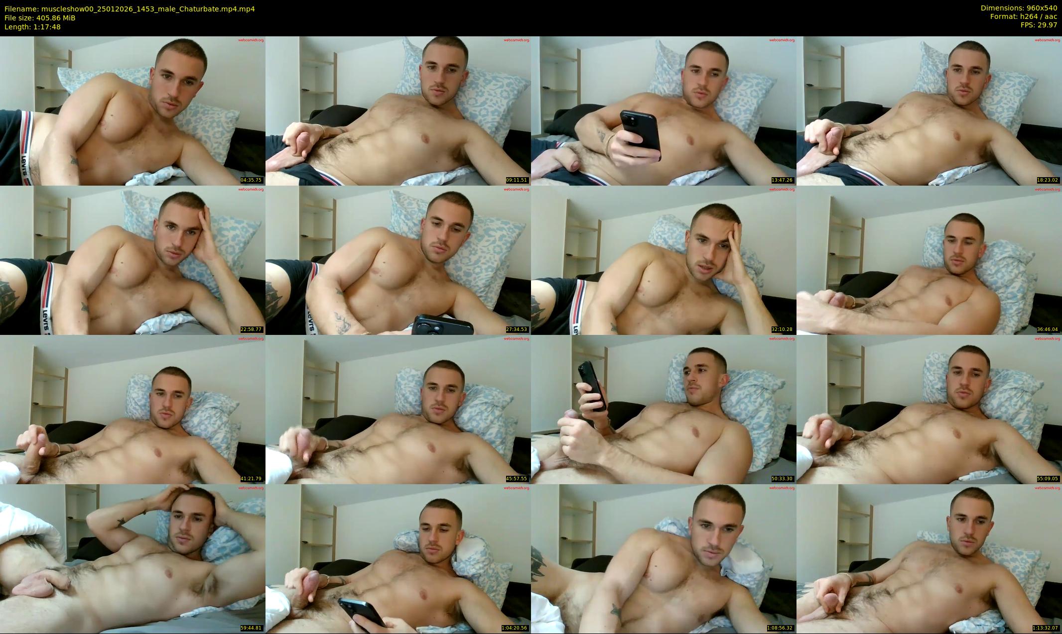 muscleshow00 — 78 minute Chaturbate male cam show recording, 480p, Jan 25, 2026