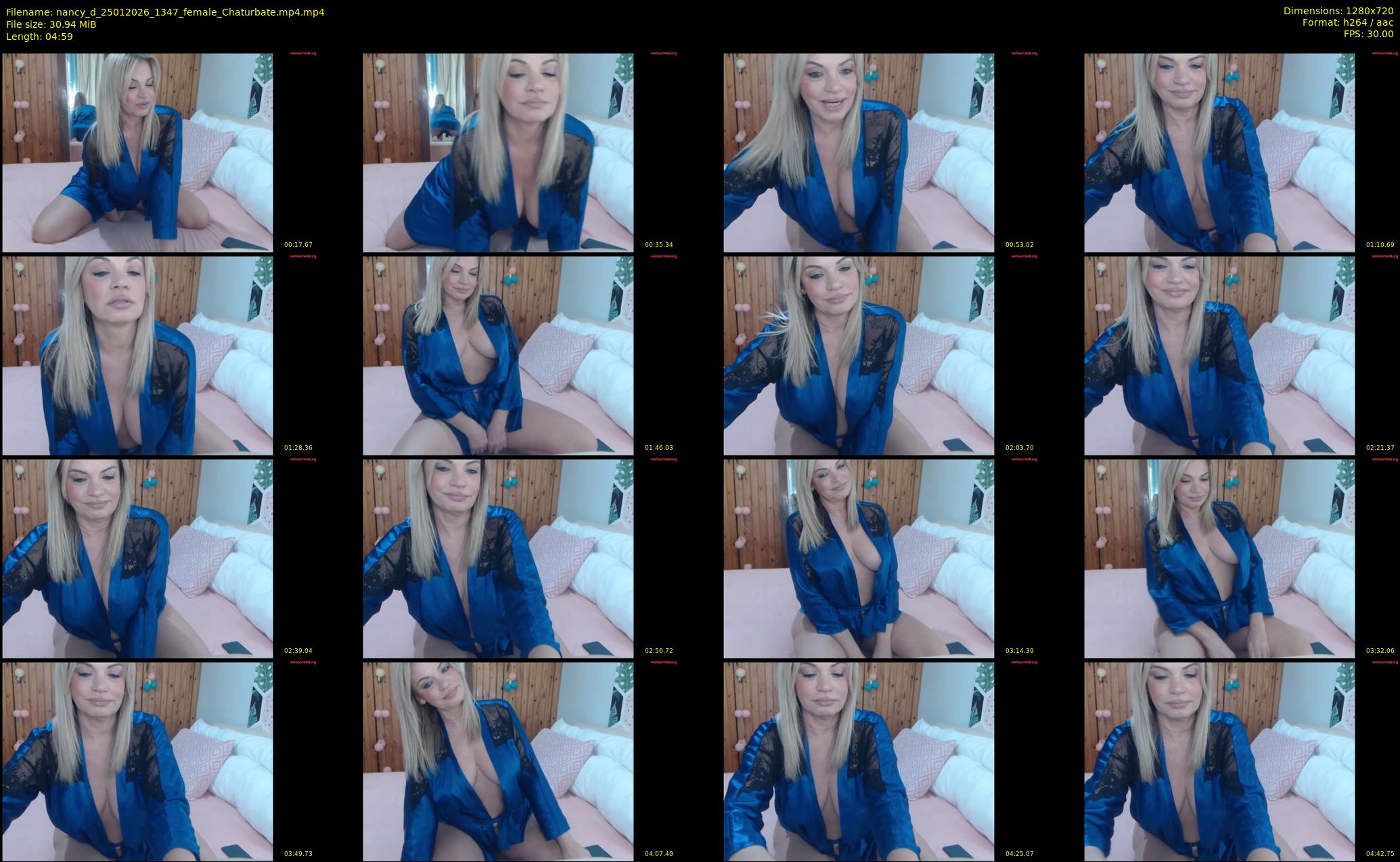 nancy_d — 5 minute Chaturbate female cam show recording, 720p, Jan 25, 2026