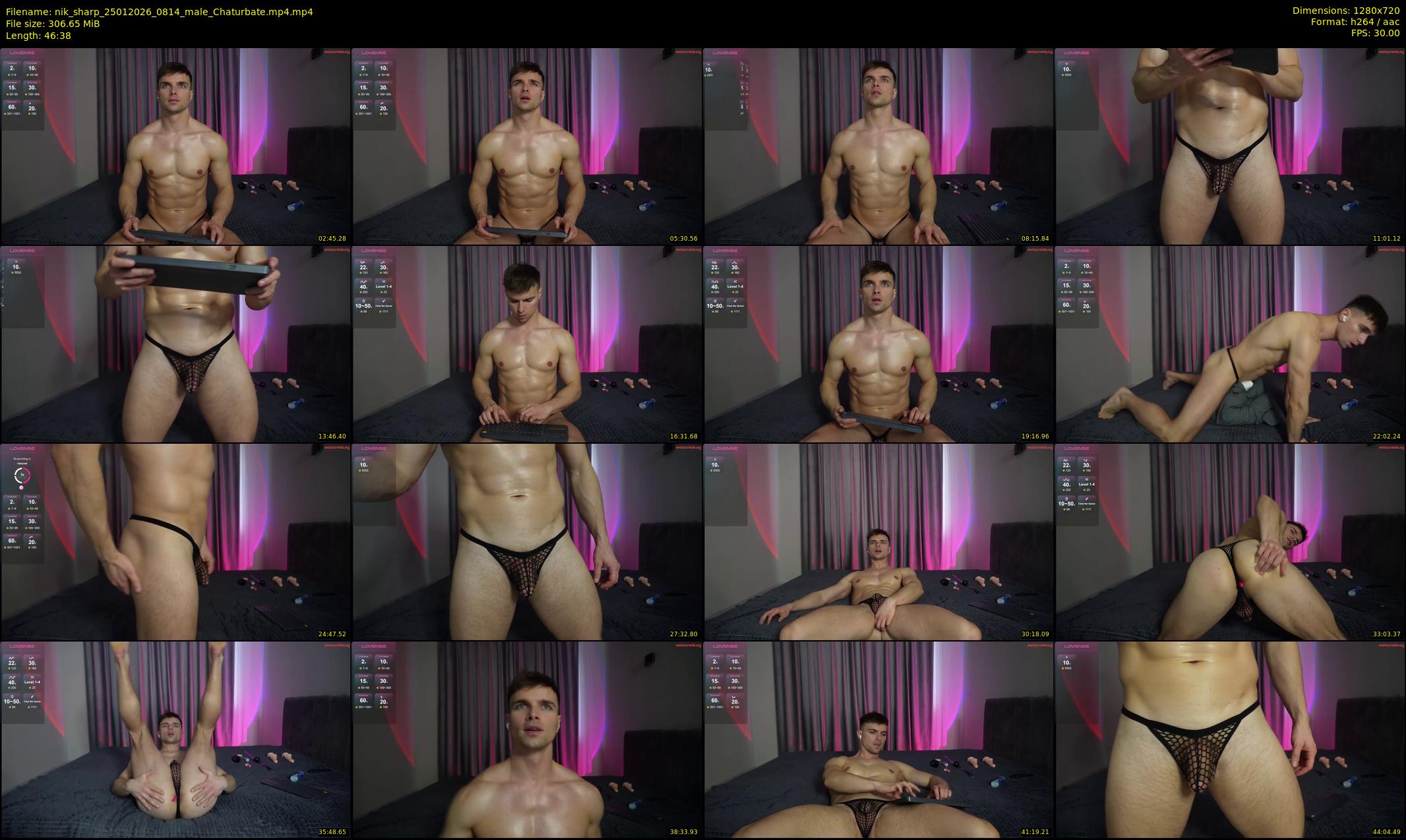 nik_sharp — 47 minute Chaturbate male cam show recording, 720p, Jan 25, 2026