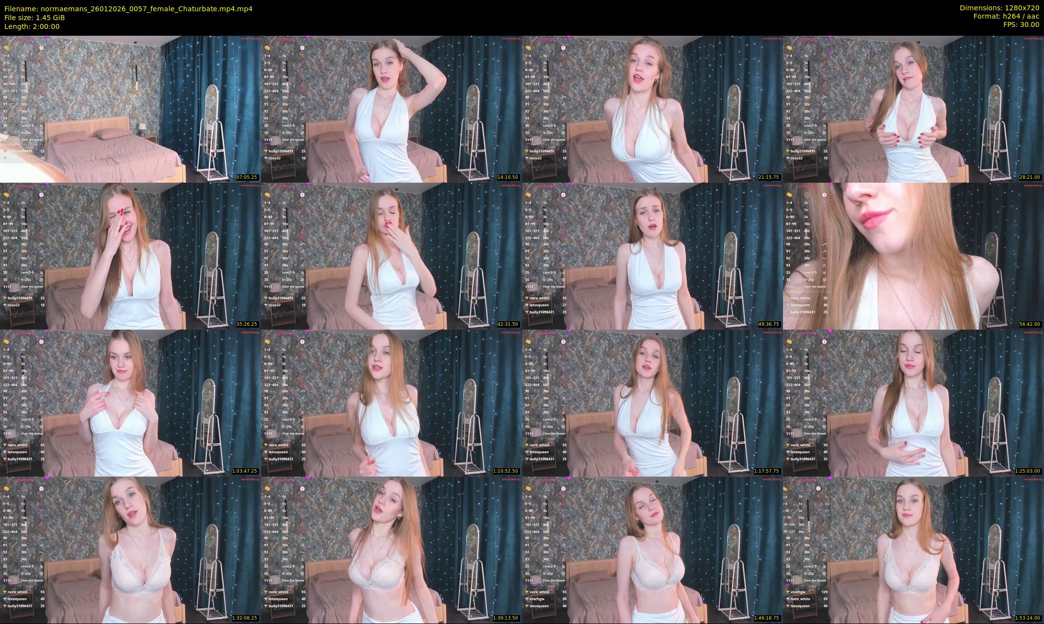 normaemans — 120 minute Chaturbate female cam show recording, 720p, Jan 26, 2026