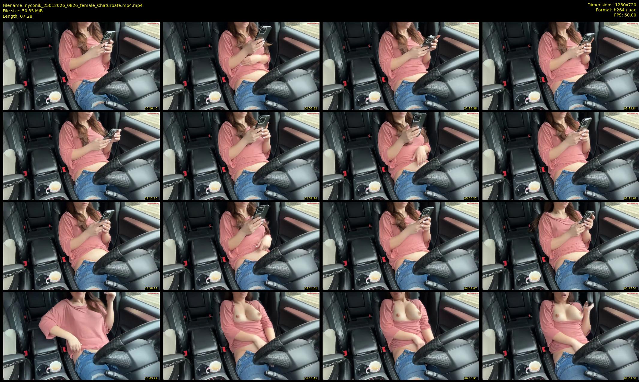 nyconik — 8 minute Chaturbate female cam show recording, 720p, Jan 25, 2026