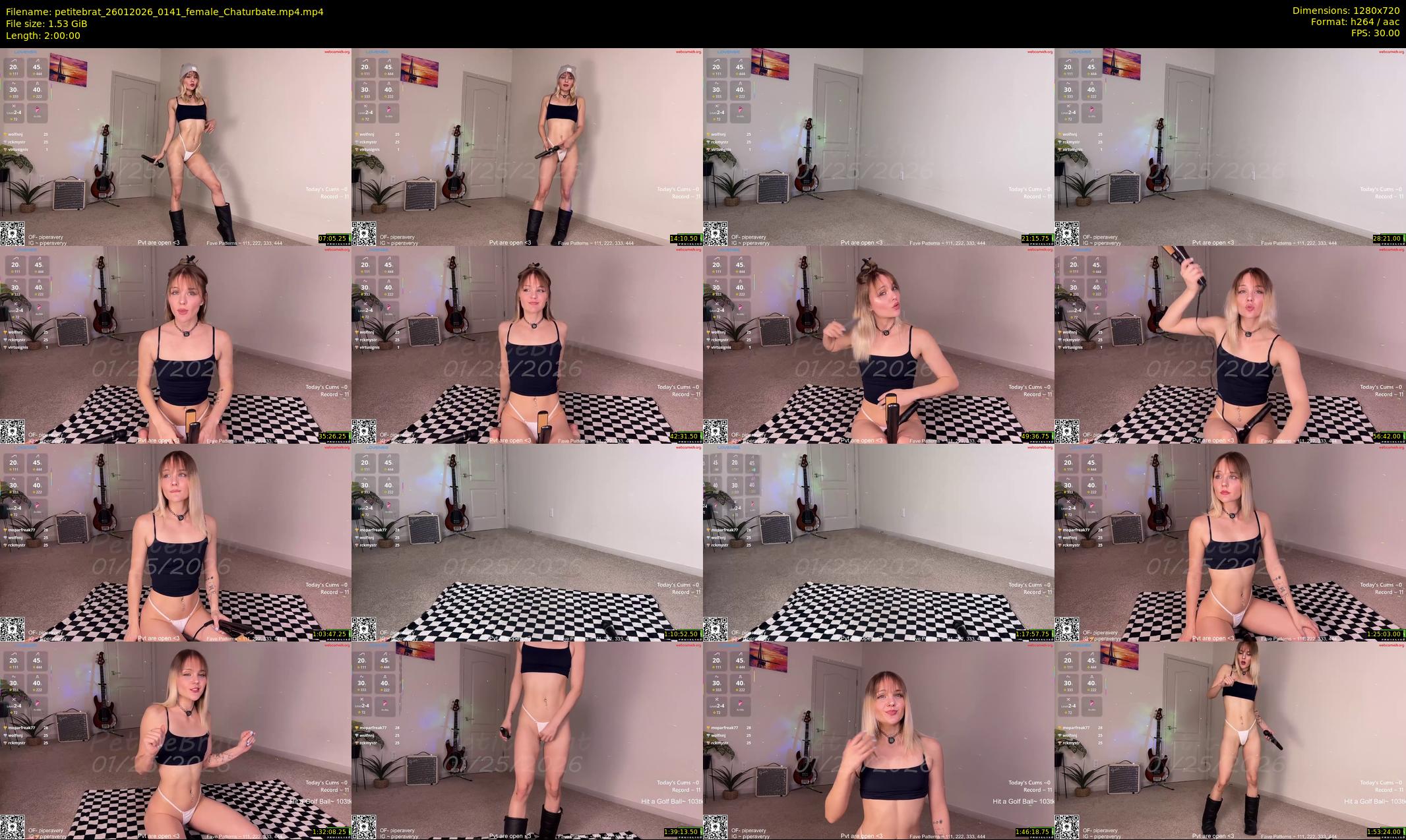 petitebrat — 120 minute Chaturbate female cam show recording, 720p, Jan 26, 2026