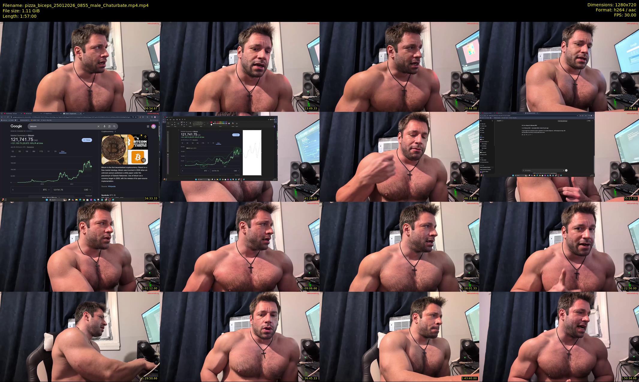 pizza_biceps — 117 minute Chaturbate male cam show recording, 720p, Jan 25, 2026
